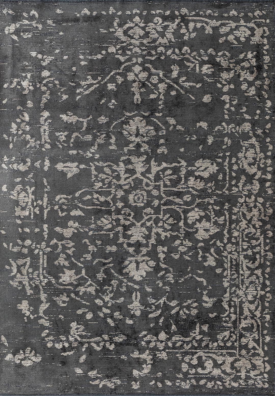 FLORA BEIGE - ANTHRACITE RUG