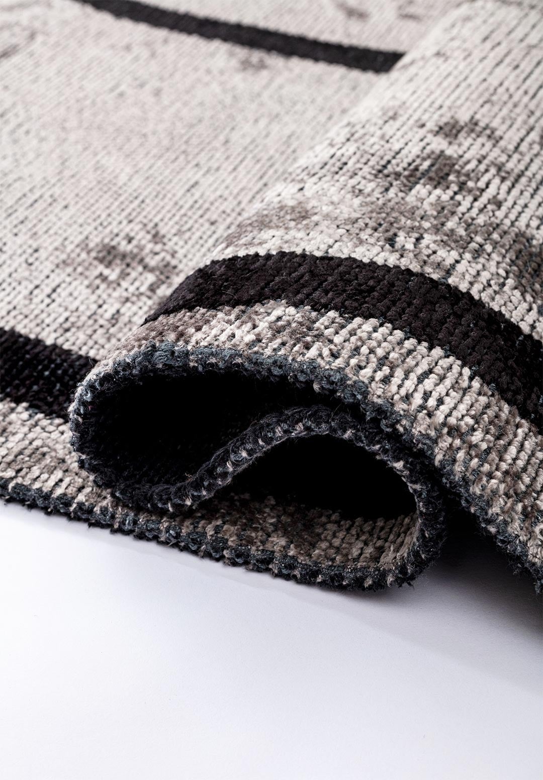 SIGNATURE BLACK - LIGHT GREY RUG - 2