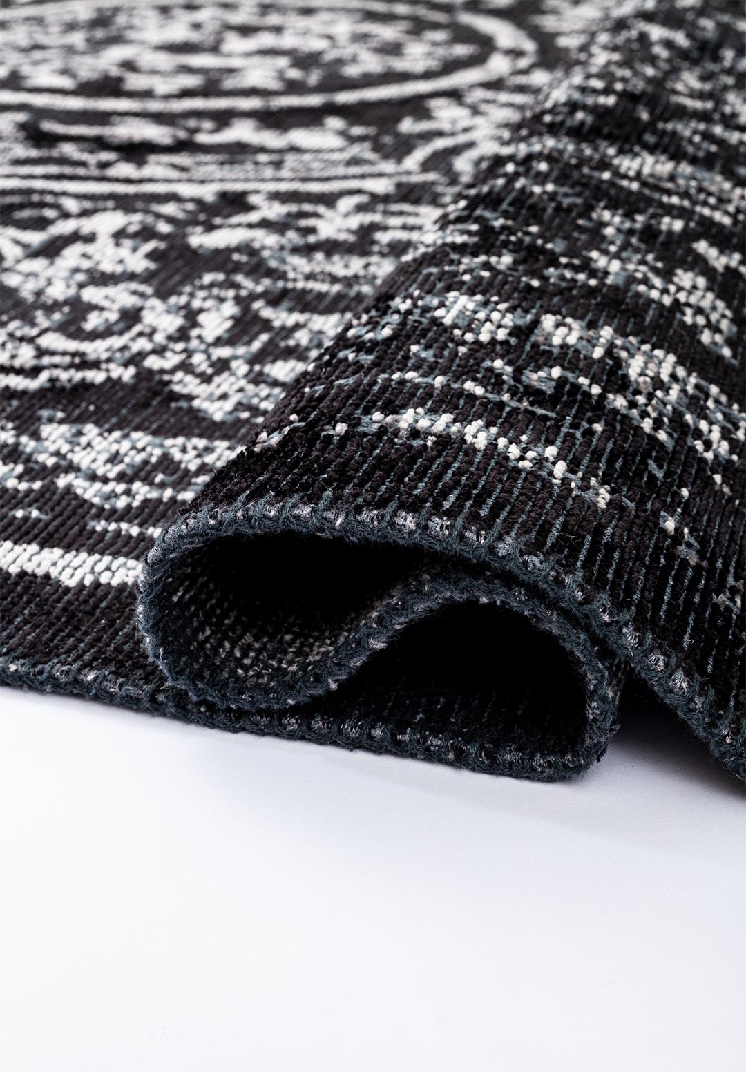 BABYLON BLACK - GREY RUG - 2
