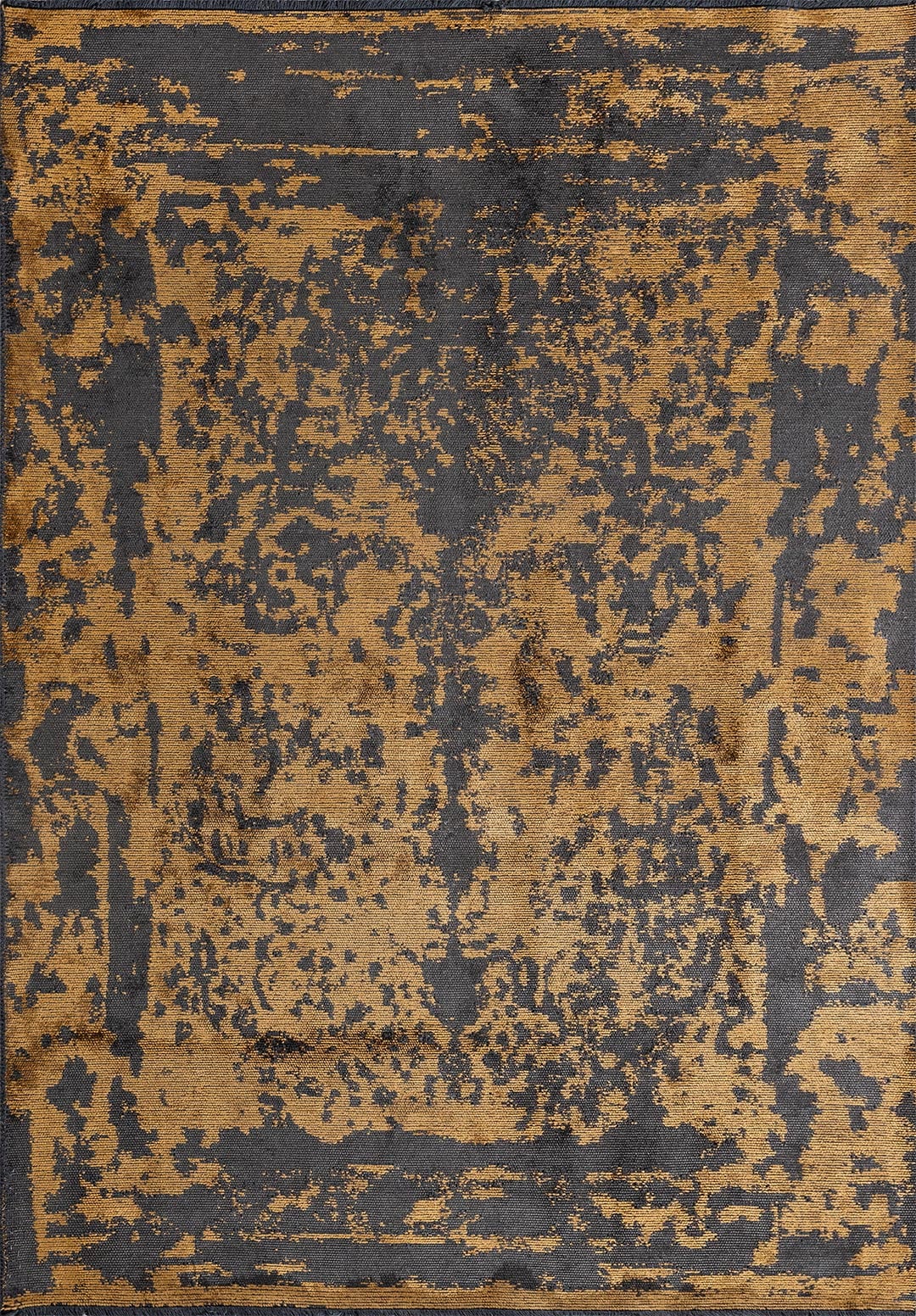 RISE ANTHRACITE - MUSTARD RUG - 1
