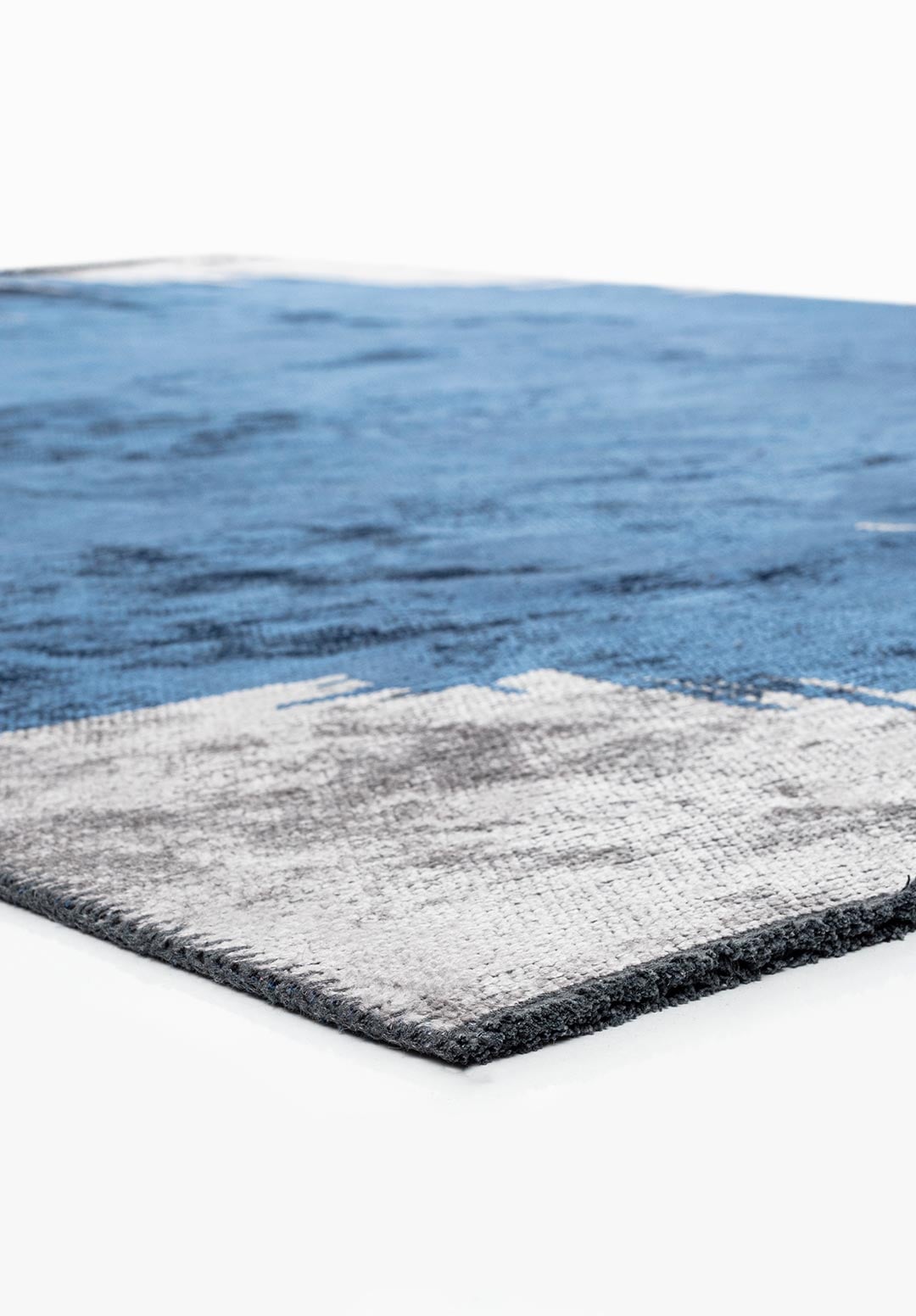 CAGE NAVY BLUE - LIGHT GREY RUG - 4