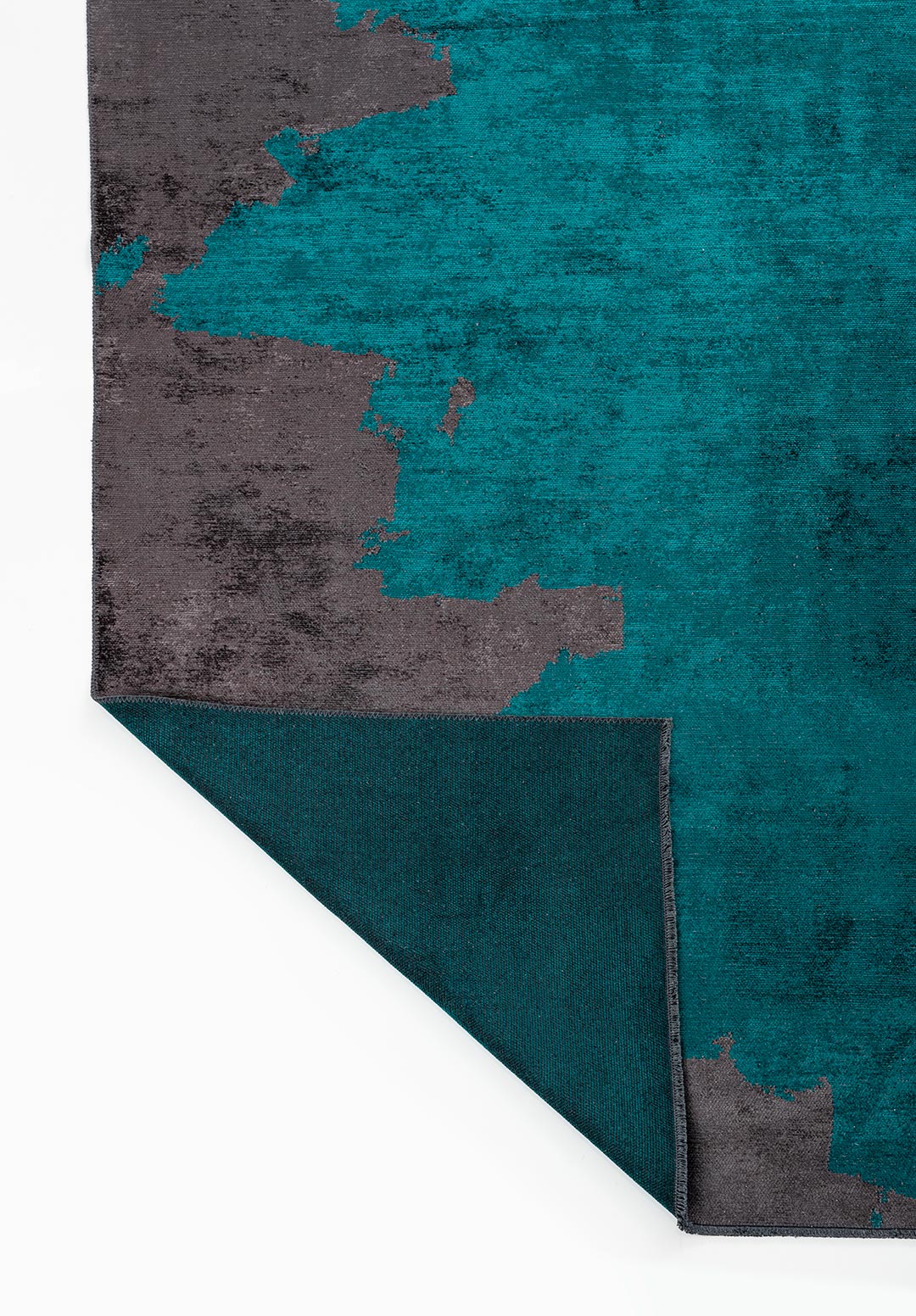 COAST DARK TURQUOISE - CHARCOAL RUG - 3
