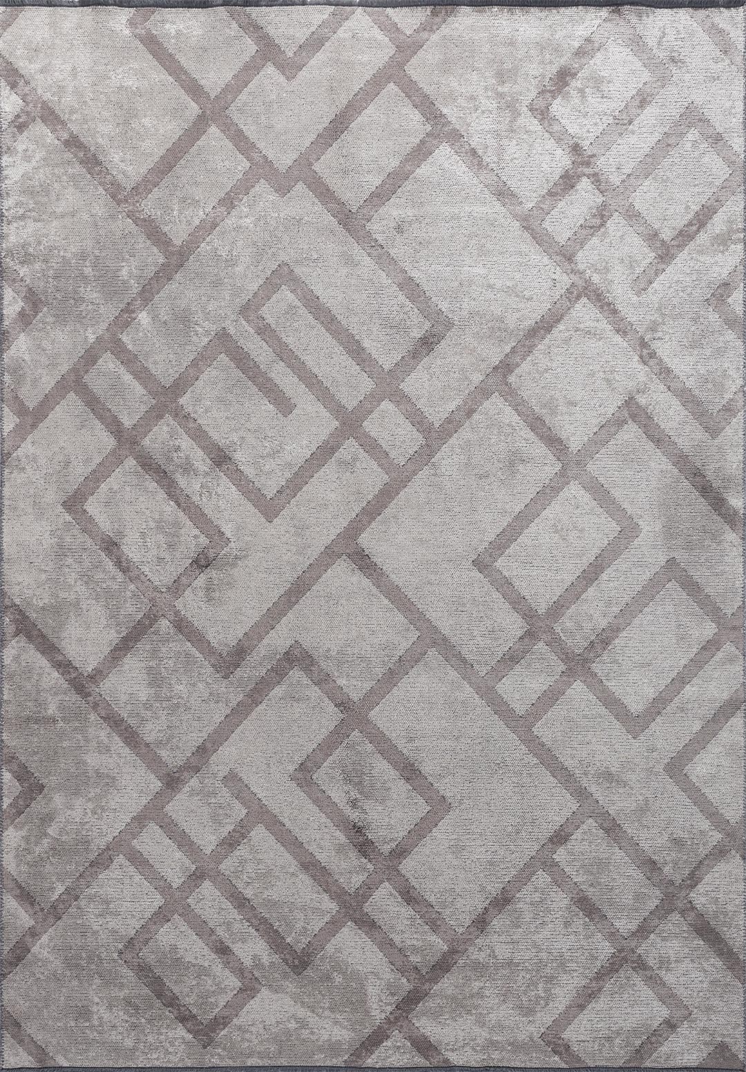 CHANNEL LIGHT GREY - DARK GREY RUG - 1