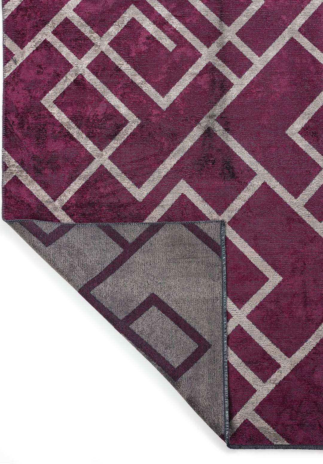 CHANNEL DARK DAMSON - DARK GREY RUG - 3