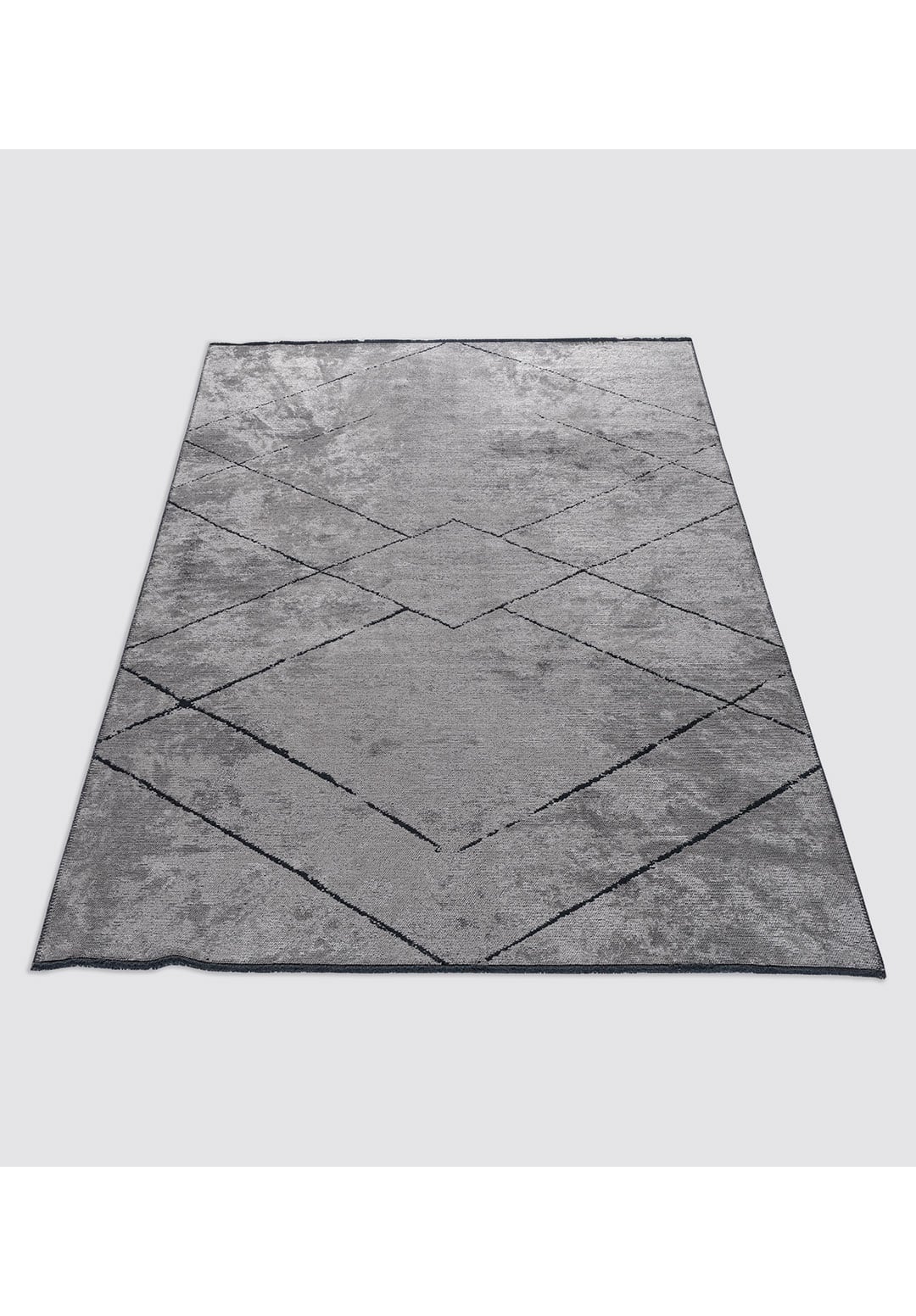 SPIDER MATTE BLACK - LIGHT GREY RUG - 6