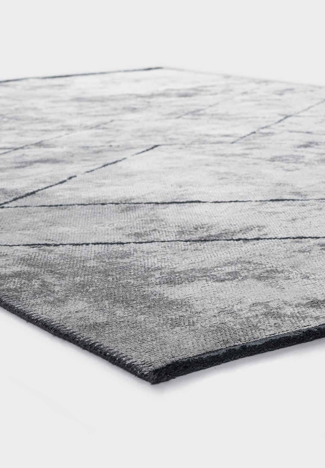 SPIDER MATTE BLACK - LIGHT GREY RUG - 4