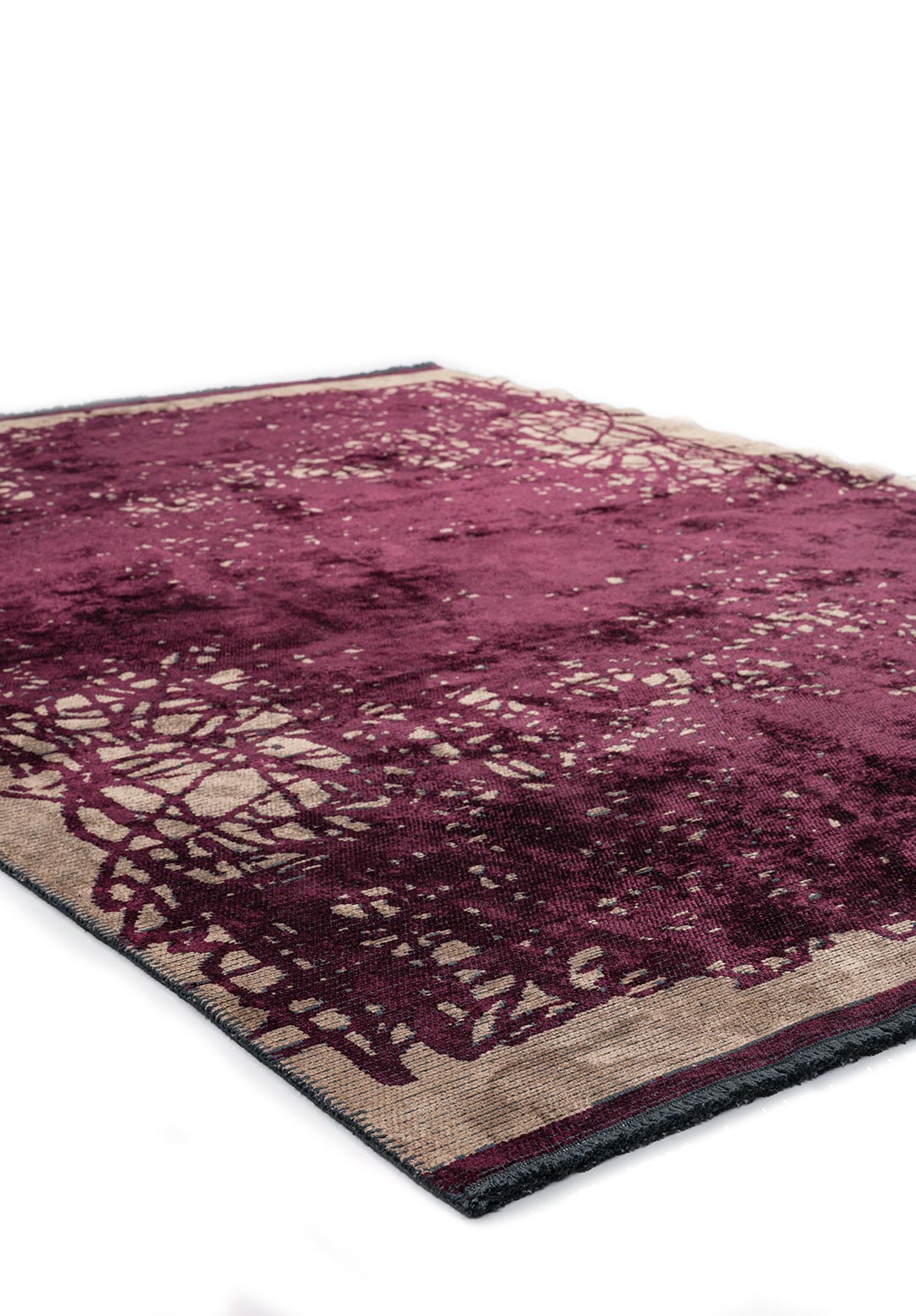 TANGLE DARK DAMSON - DARK BEIGE RUG - 4