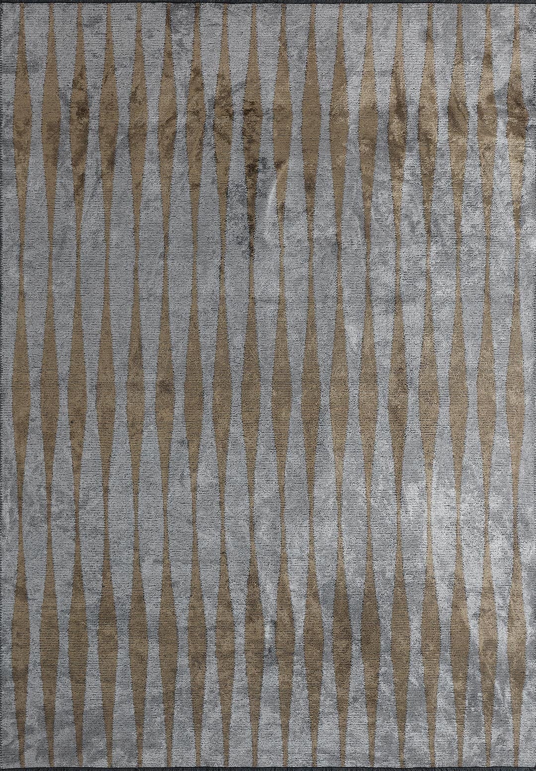 MERIDIAN LIGHT BROWN - ICE BLUE RUG - 1
