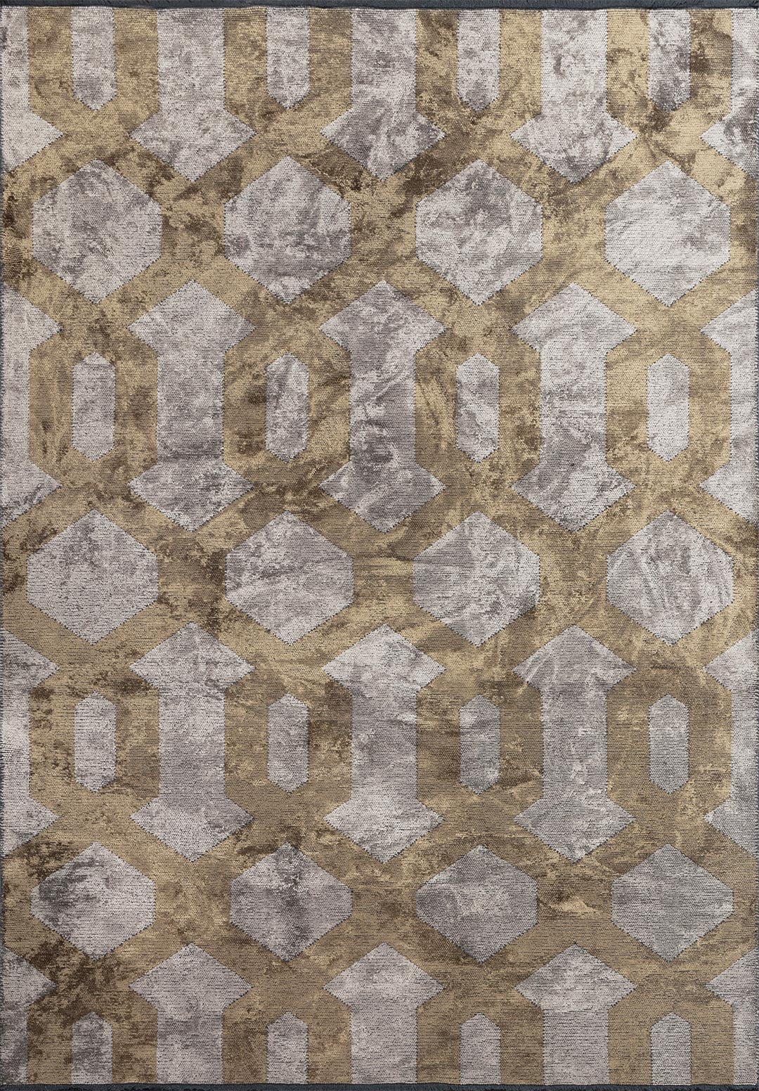 CHAIN LIGHT BROWN - BEIGE RUG - 1