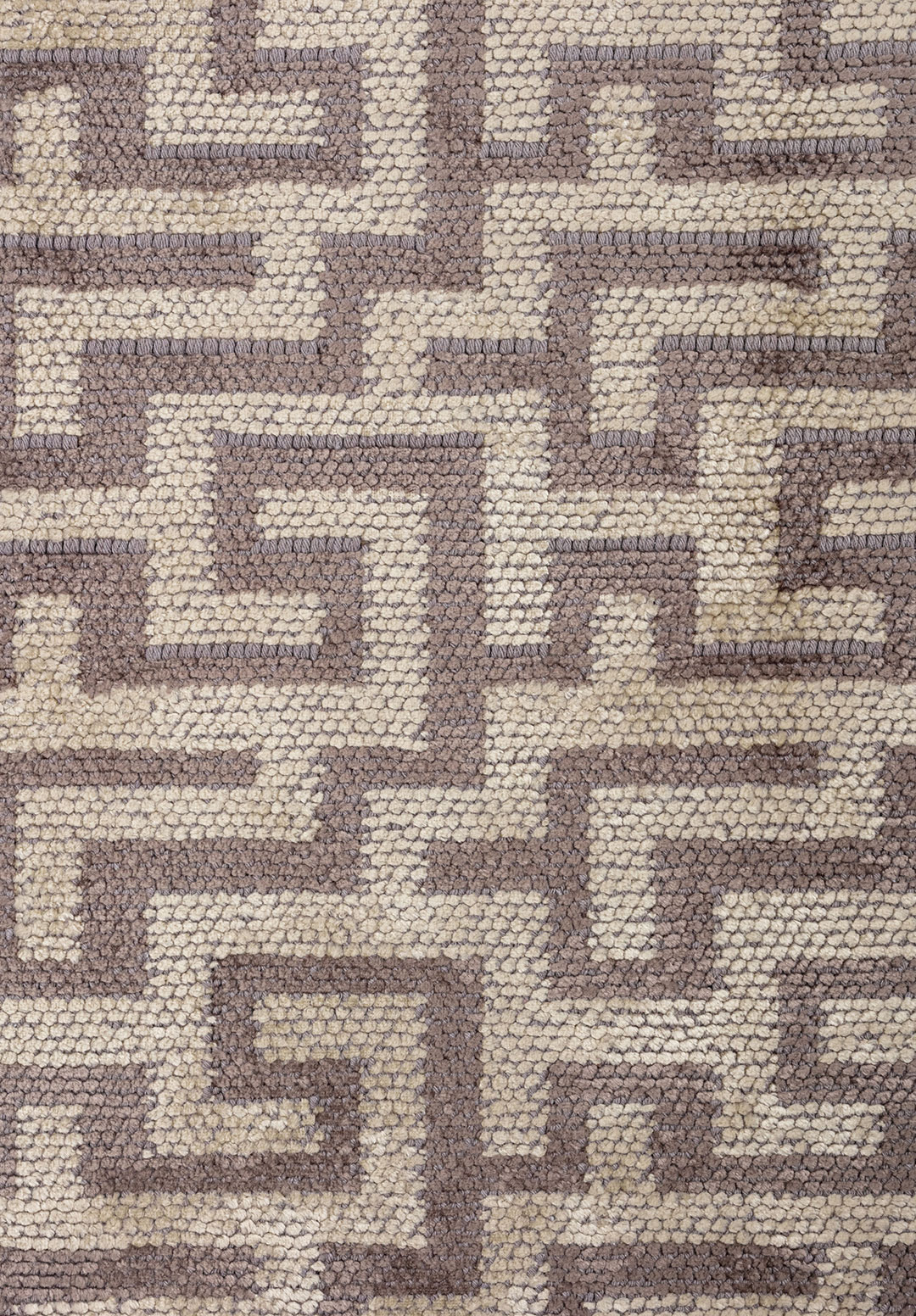 CATERPILLAR DARK GREY - CREAM RUG - 5