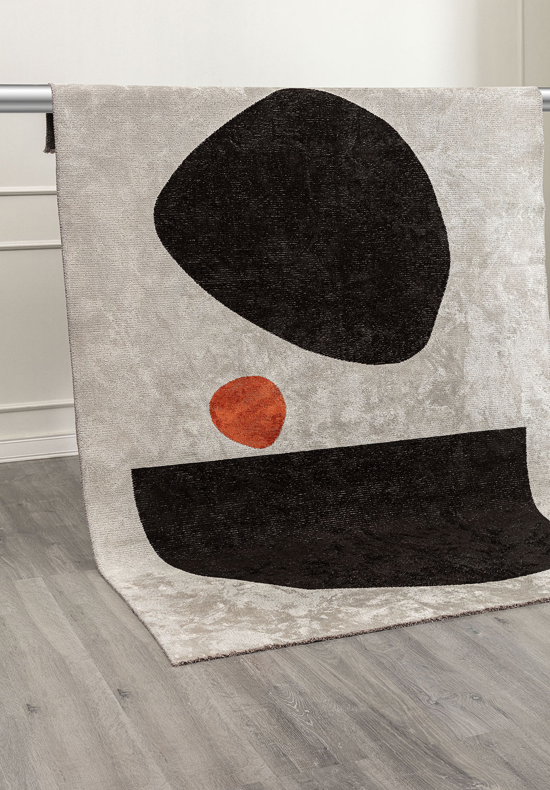ROCK BLACK - RUST - BONE RUG - 4