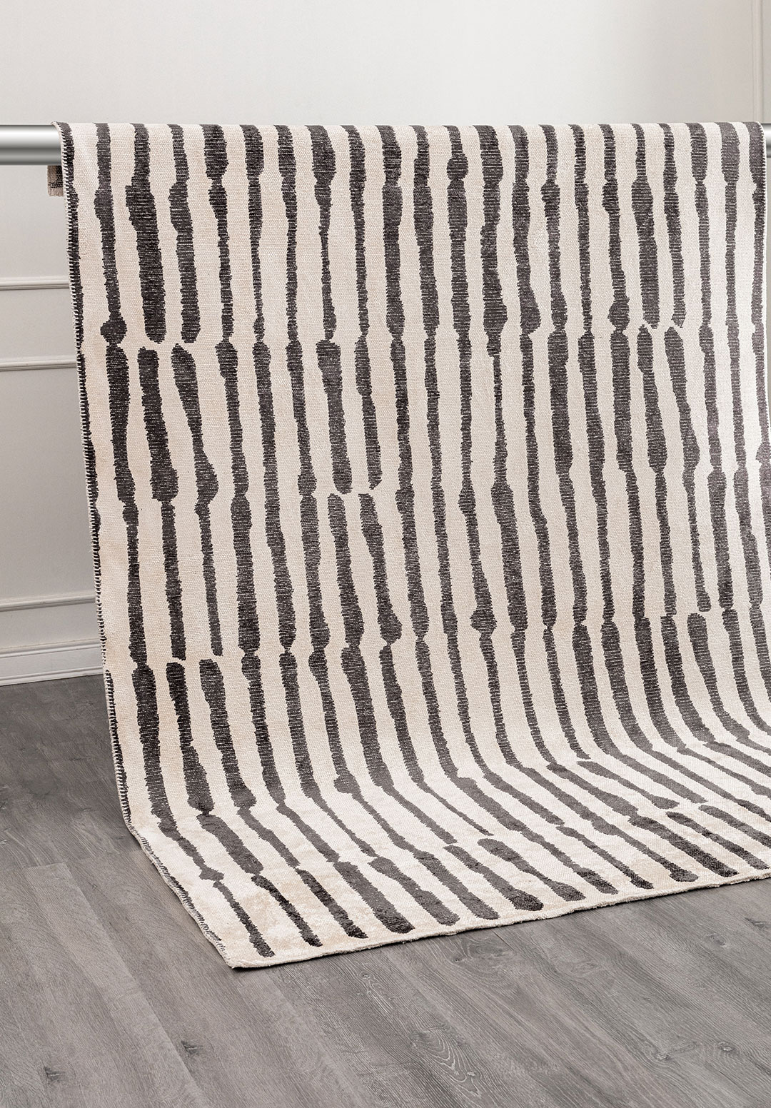 HILL CHARCOAL - ECRU RUG - 4