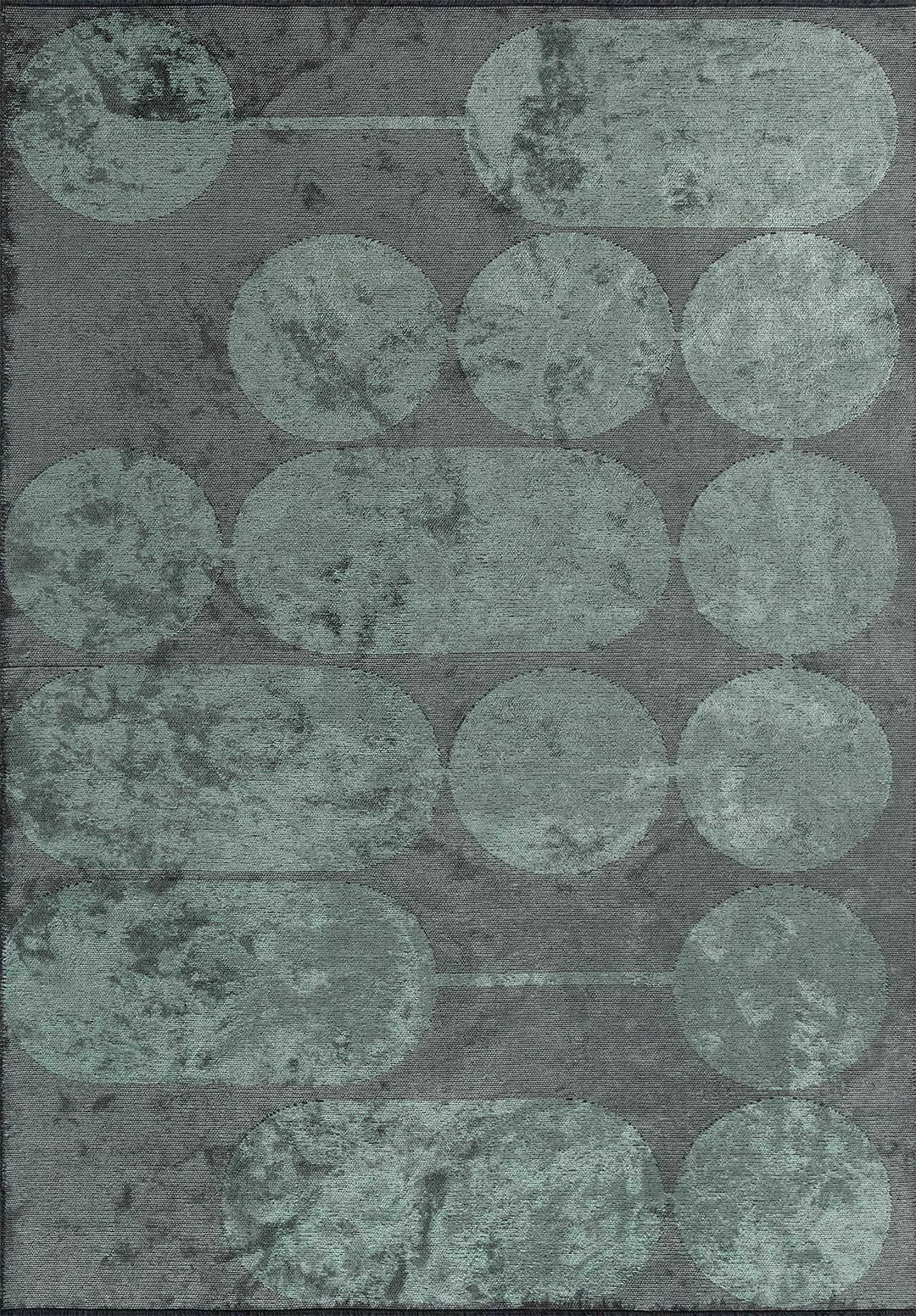 DIAGRAM RIVER GREEN RUG - 1