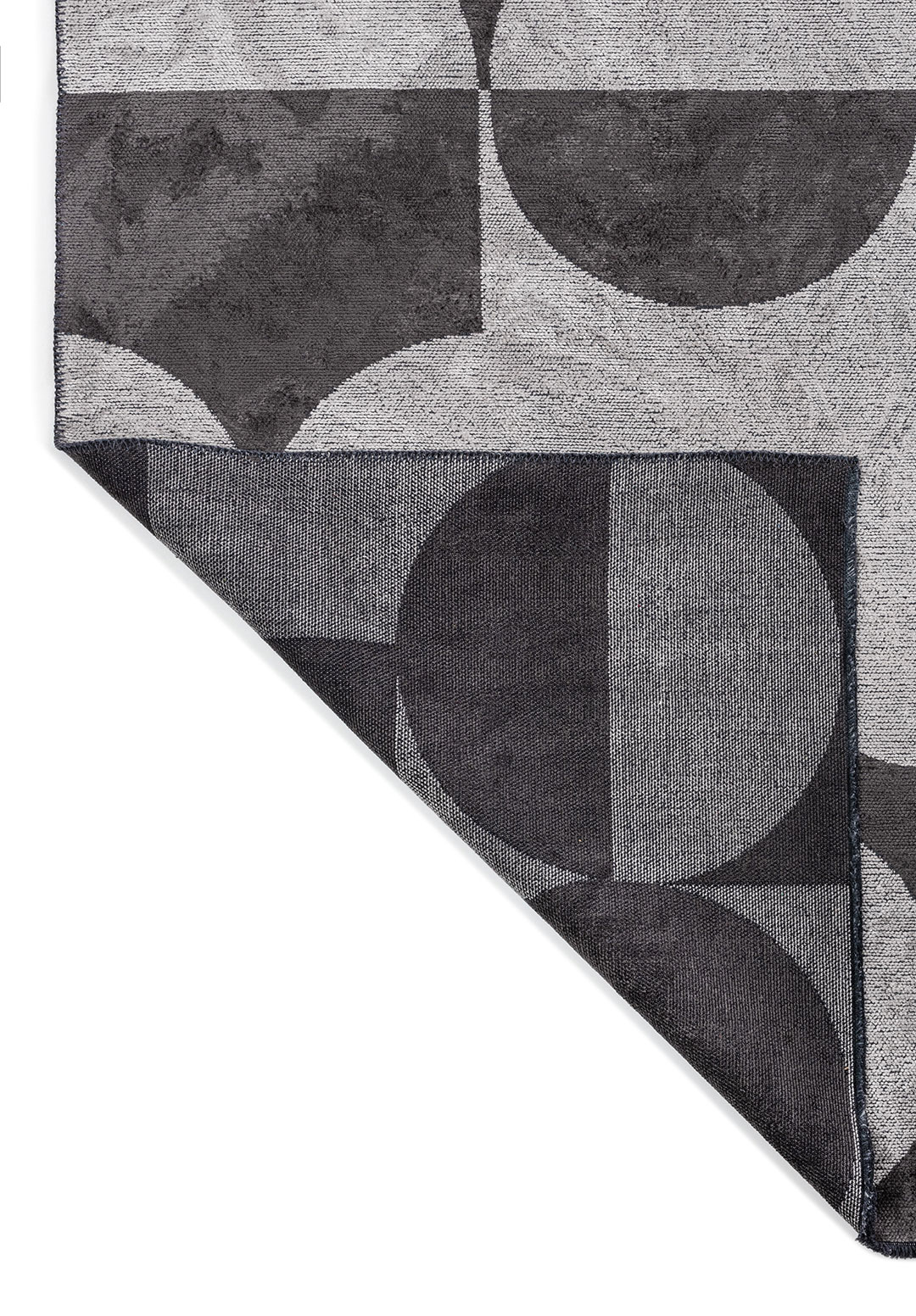 CIRCLE CHARCOAL - LIGHT CREAM RUG - 3