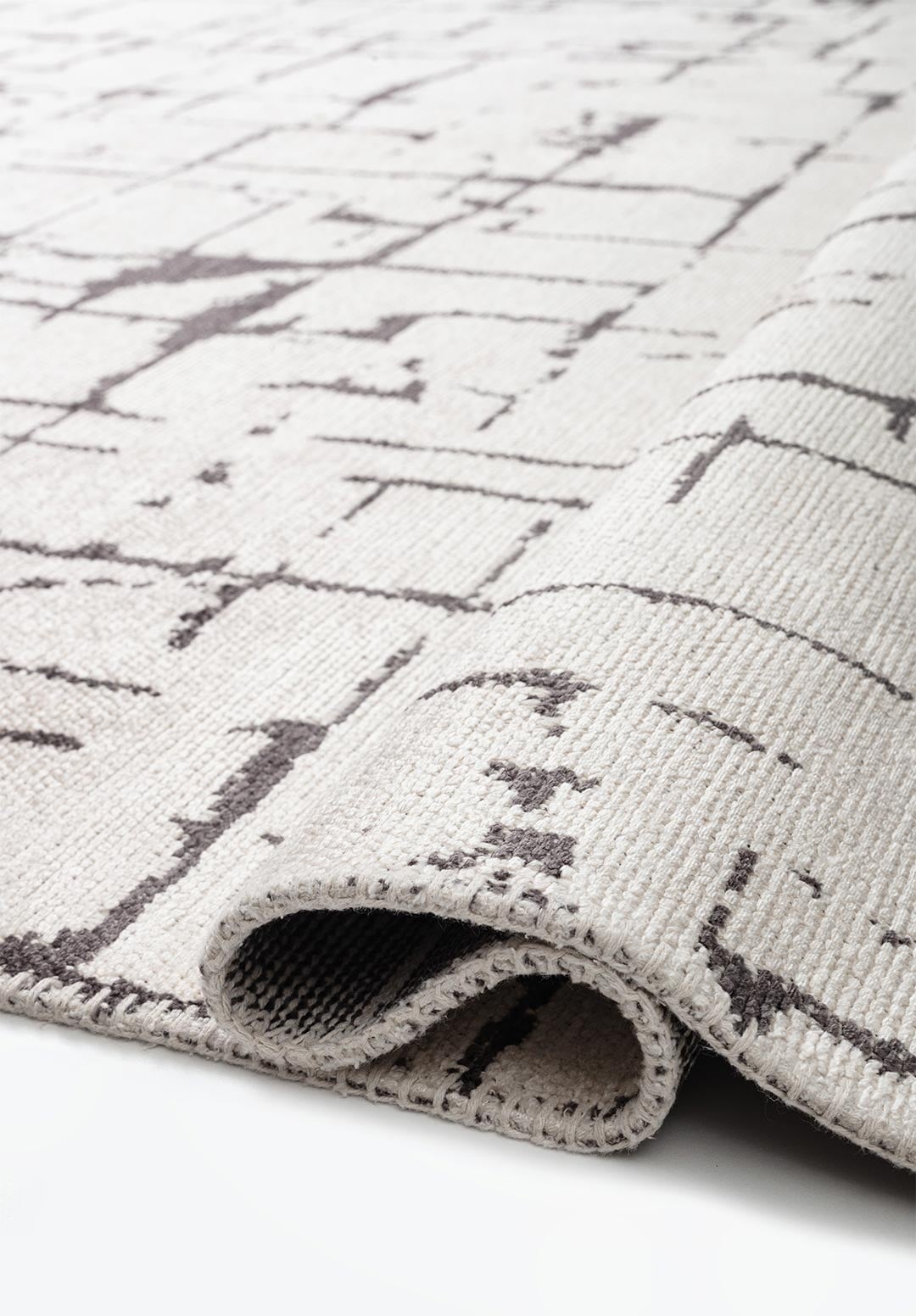 GALAXY CHARCOAL - ECRU RUG - 2