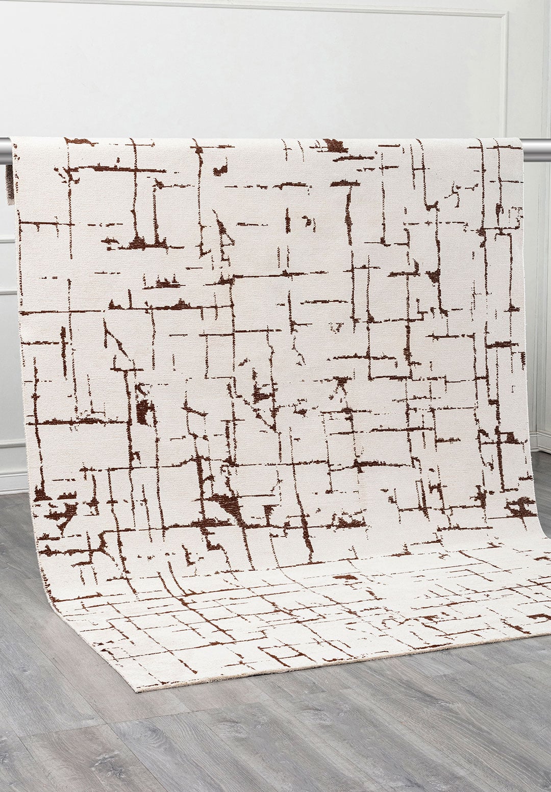 GALAXY DARK BROWN - ECRU RUG - 4