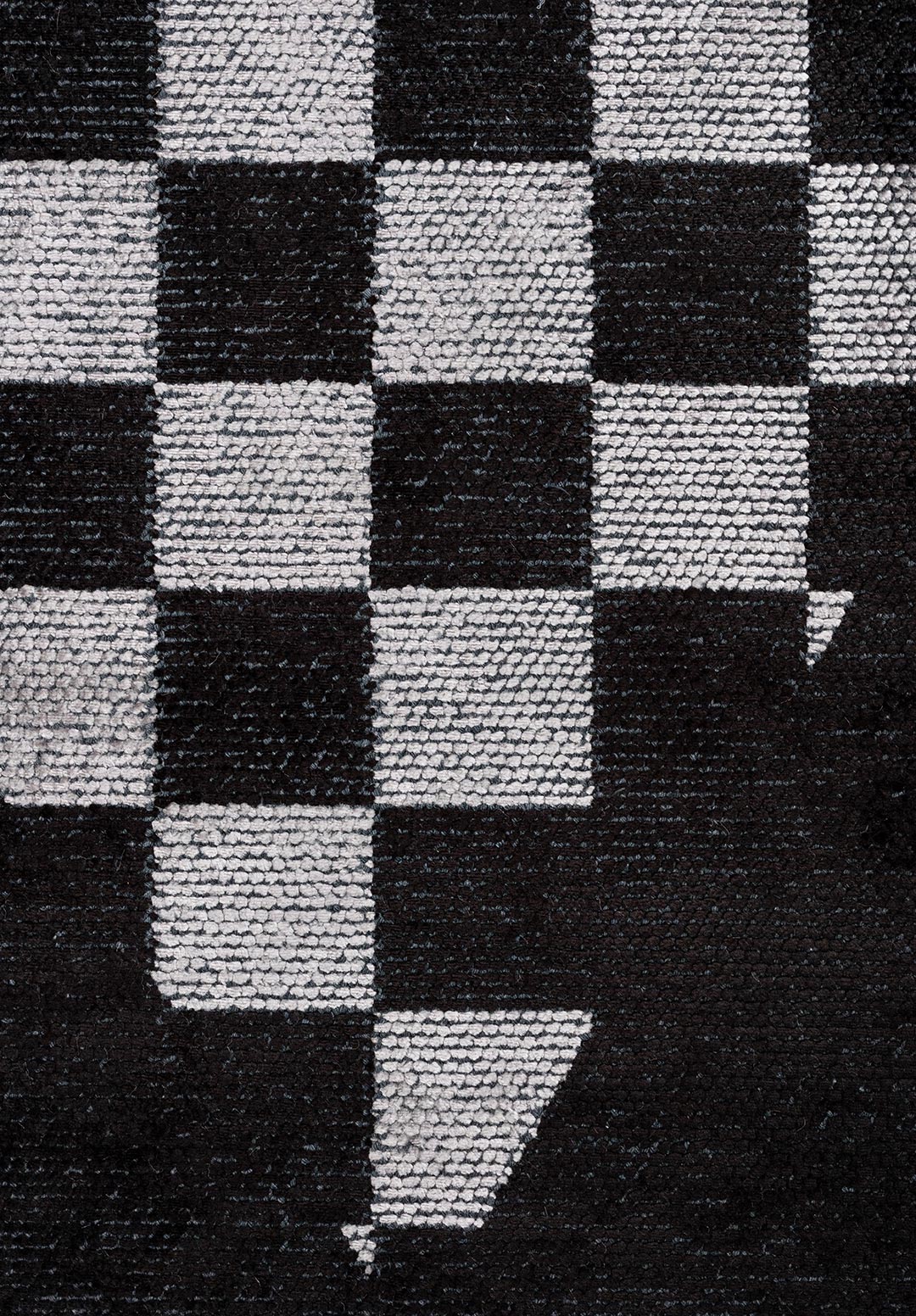 HOLOGRAM LIGHT GREY - BLACK RUG - 5
