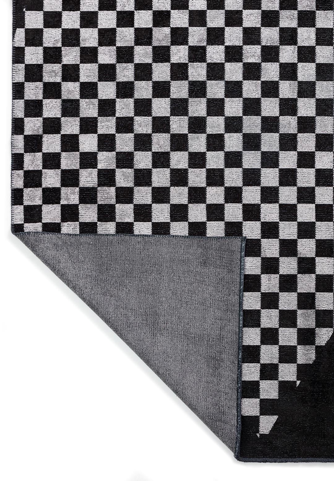 HOLOGRAM LIGHT GREY - BLACK RUG - 3