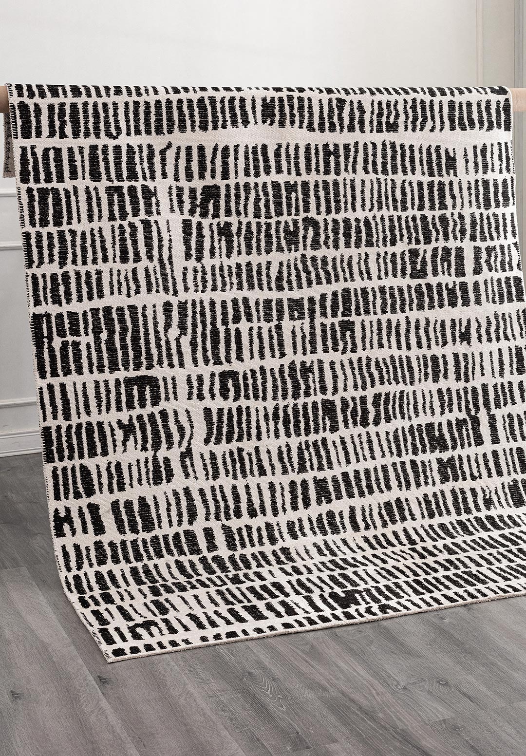 NET BLACK - ECRU RUG - 6