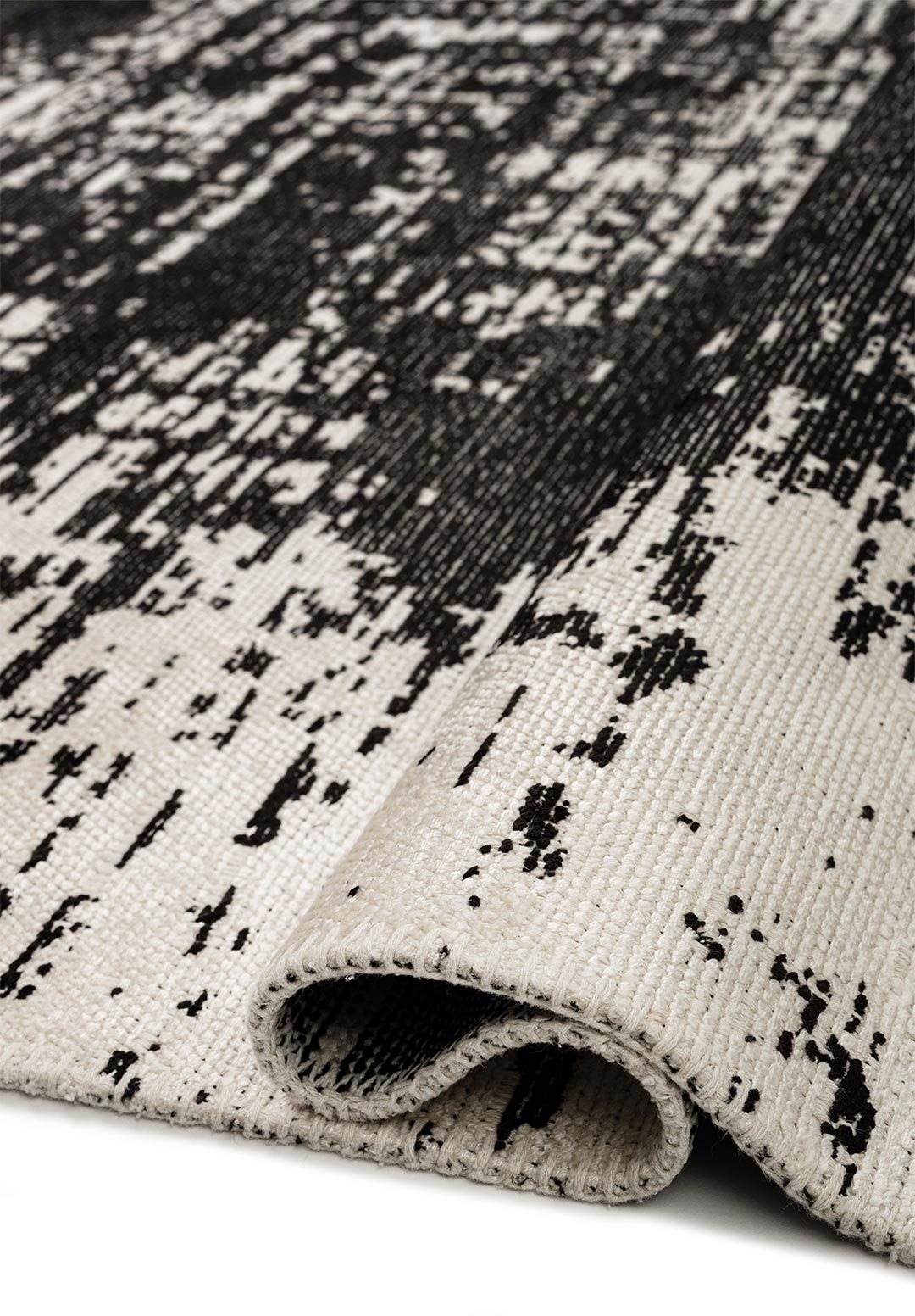 FOG BLACK - ECRU RUG - 2