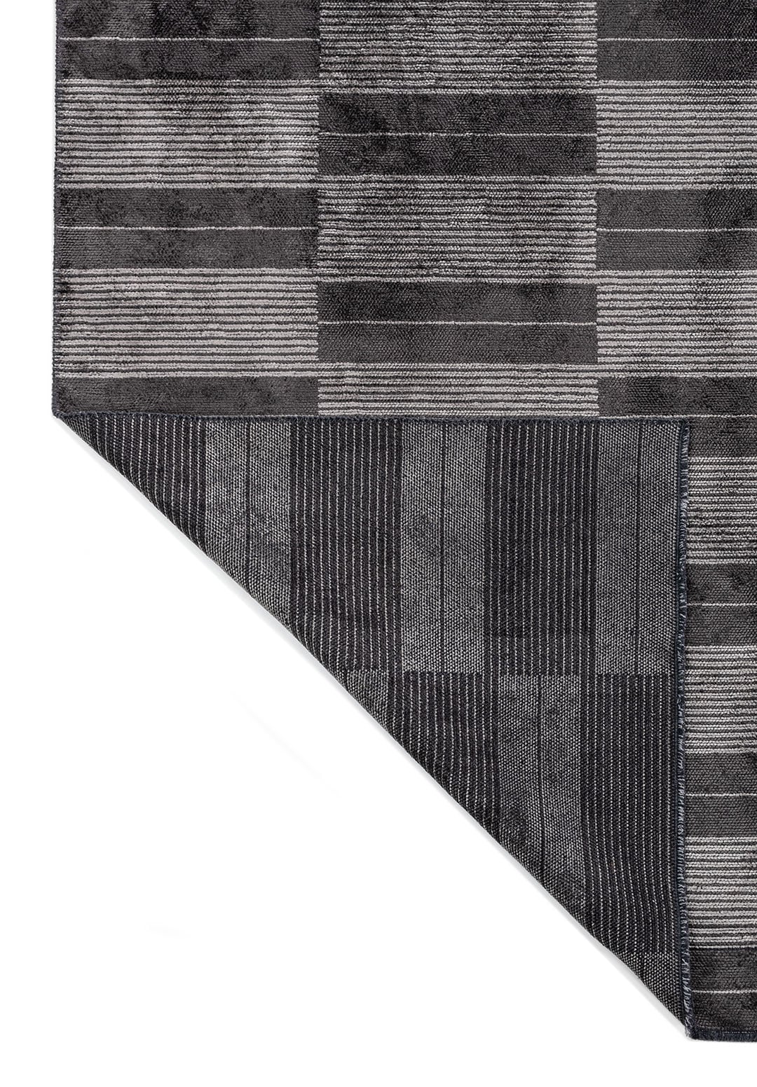GLITCH CHARCOAL - GREY RUG - 3