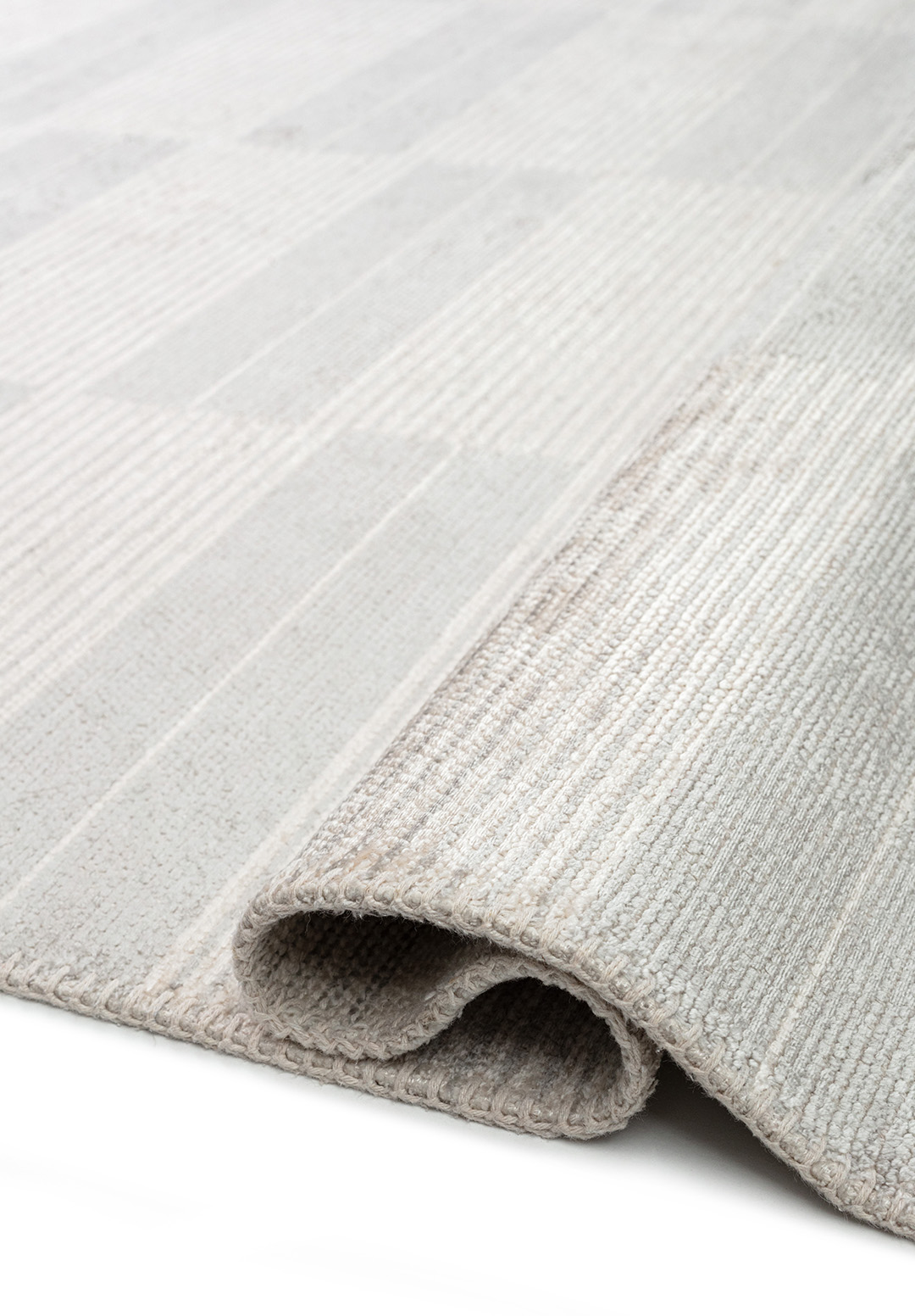 GLITCH LIGHT GREY - ECRU RUG - 2