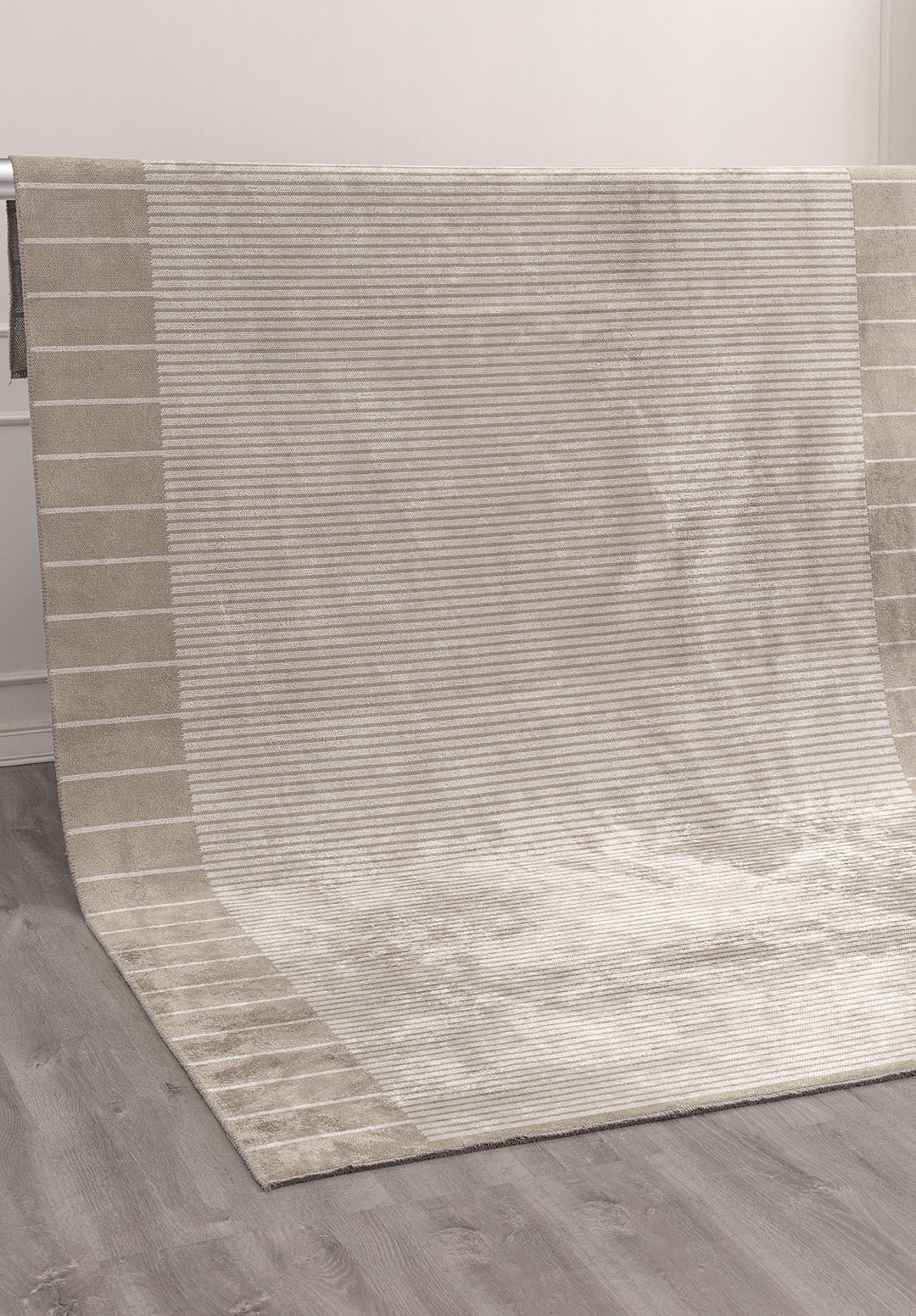 CONTRAST NOUGAT - BONE RUG - 4