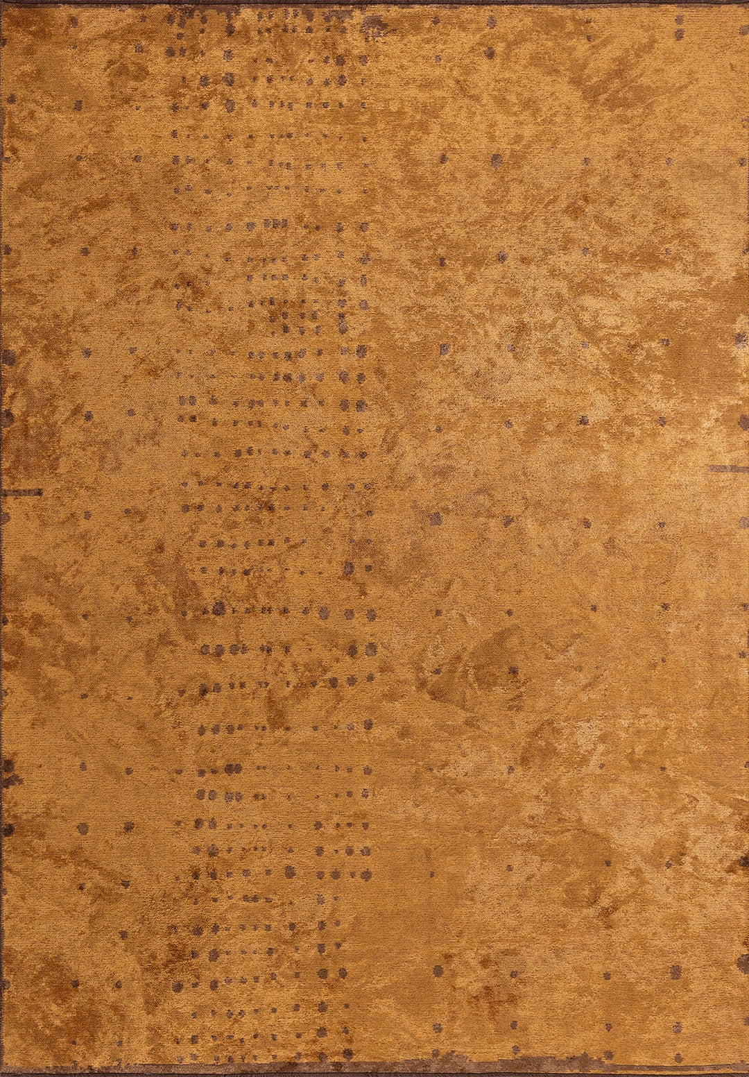 DAPPLE CACAO - MUSTARD RUG - 1