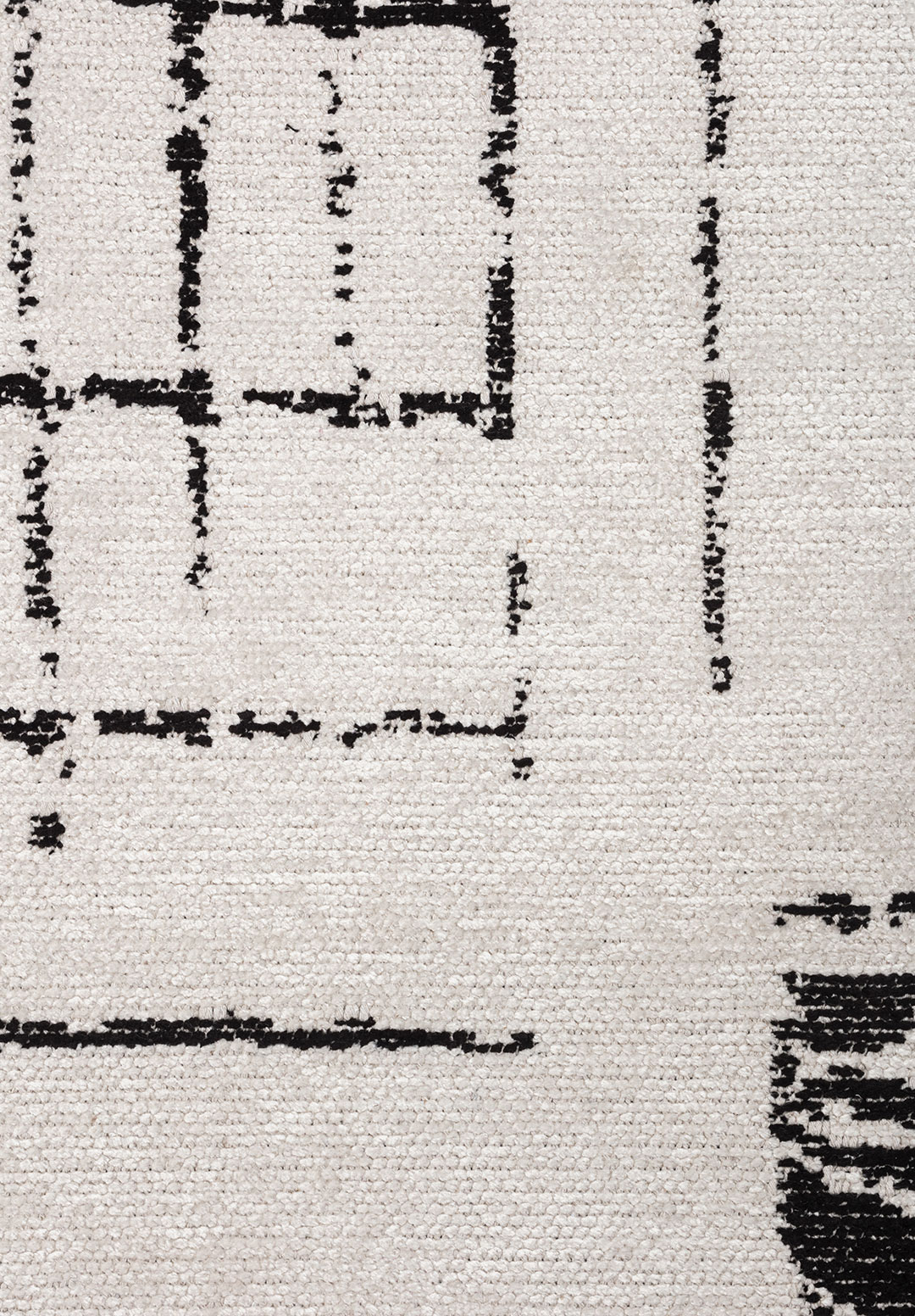 PERSPECTIVE BLACK - ECRU RUG - 5