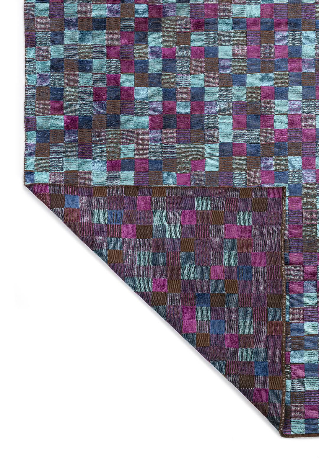DESERT PURPLE - NAVY BLUE - TURQUOISE RUG - 3