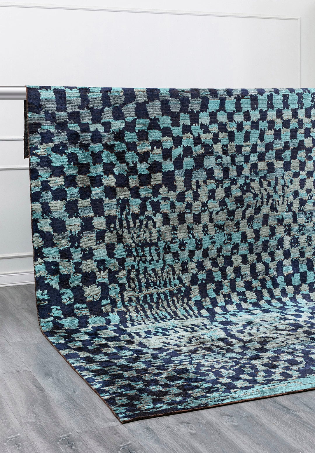 SAHARA TURQUOISE - DARK NAVY - RIVER GREEN RUG - 4