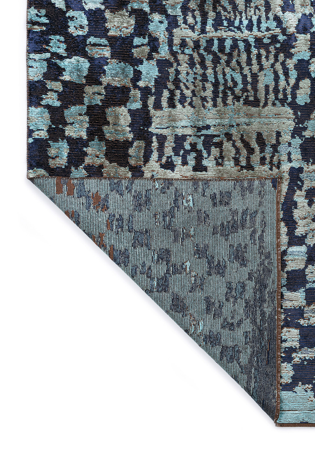 SAHARA TURQUOISE - DARK NAVY - RIVER GREEN RUG - 3