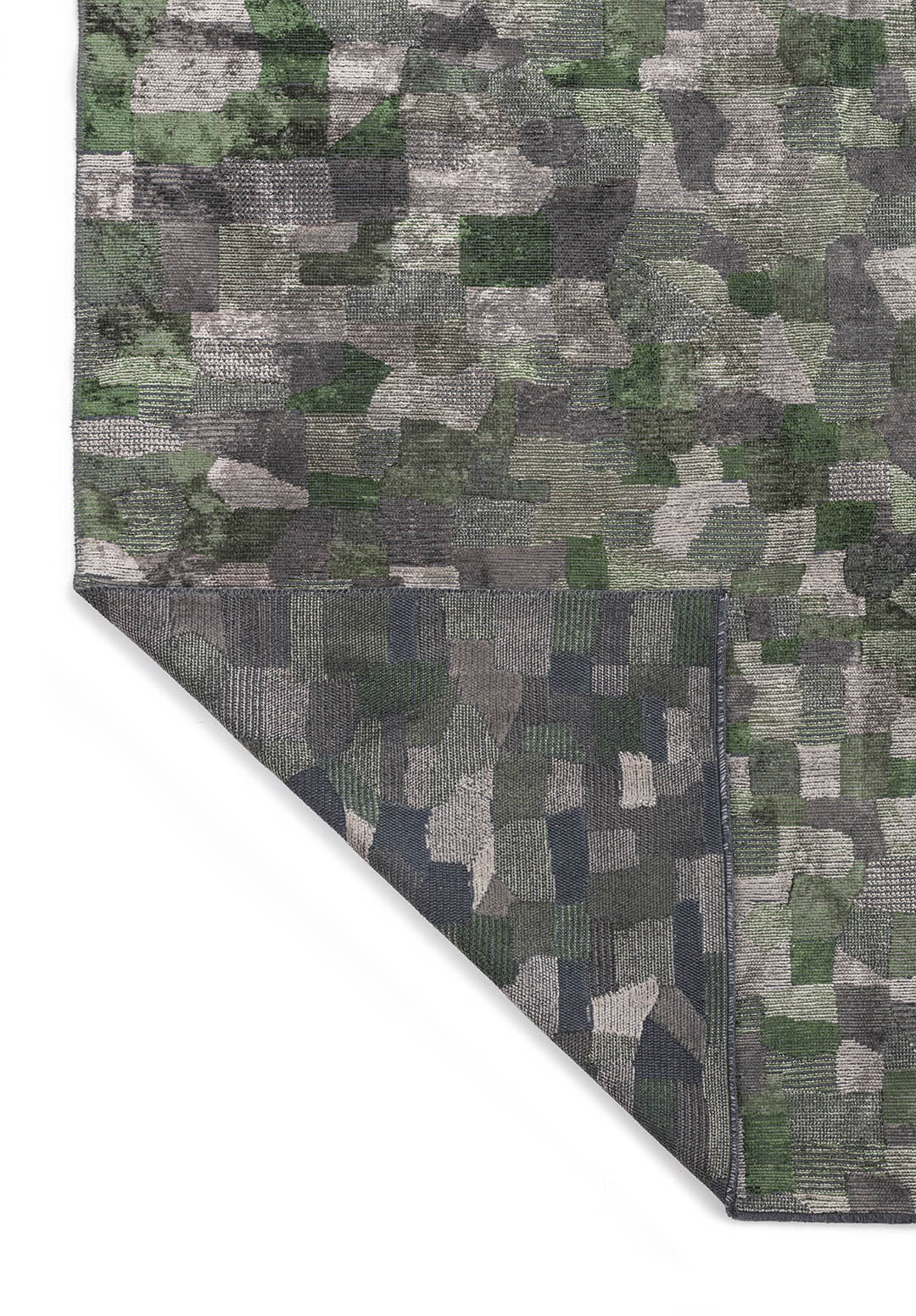 DUNE BEIGE - ANTHRACITE - FOREST GREEN RUG - 3