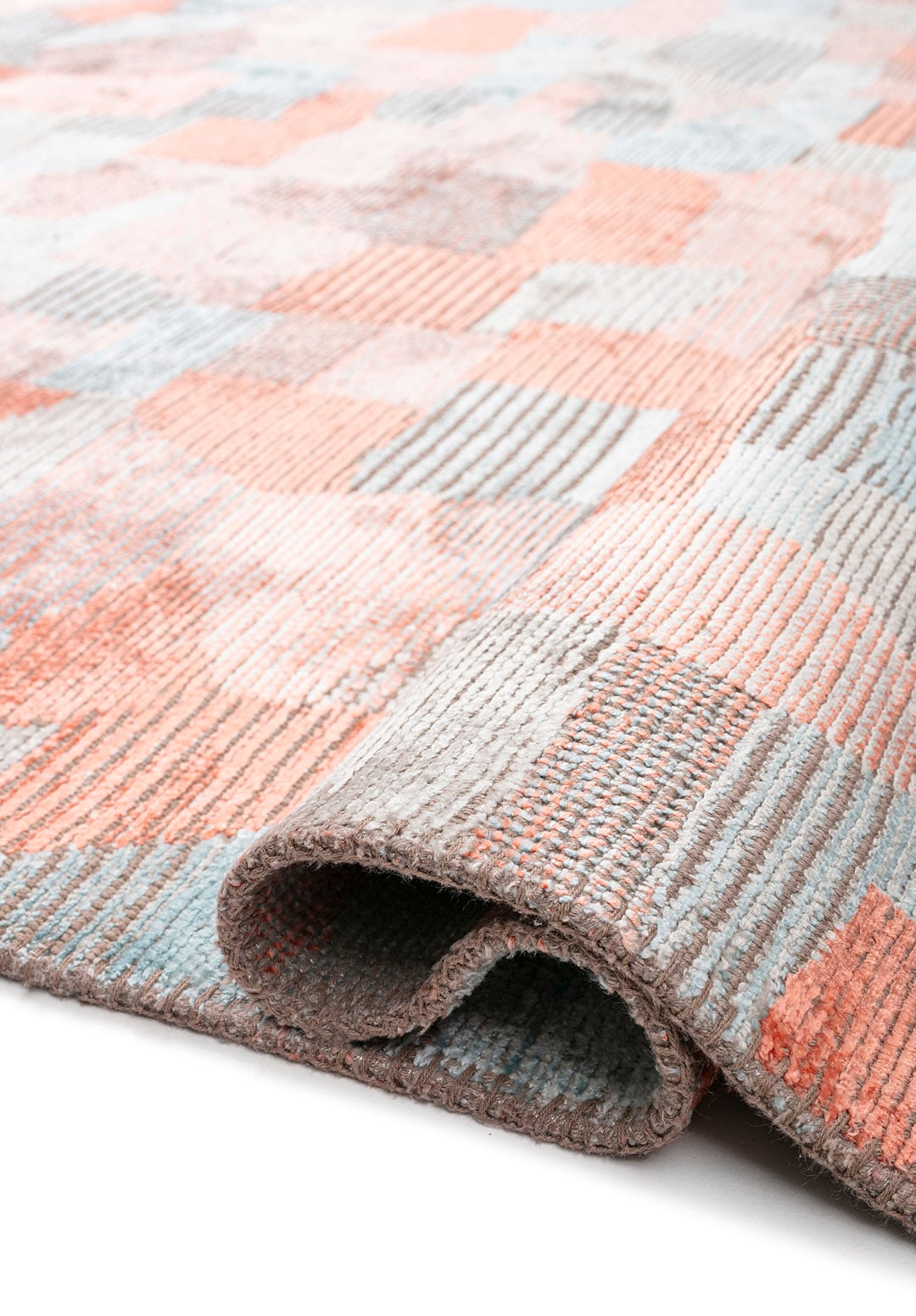 DUNE BONE - LIGHT CORAL - ICE BLUE RUG - 2