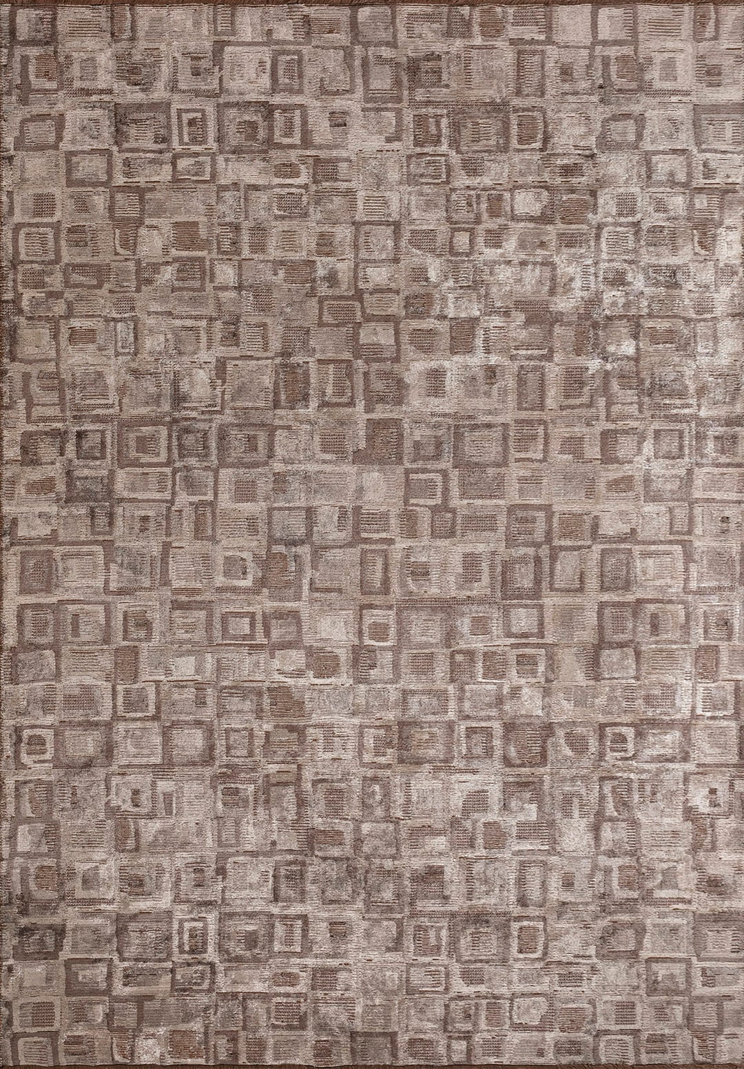 TRIBE DARK MINK - NOUGAT - STONE RUG