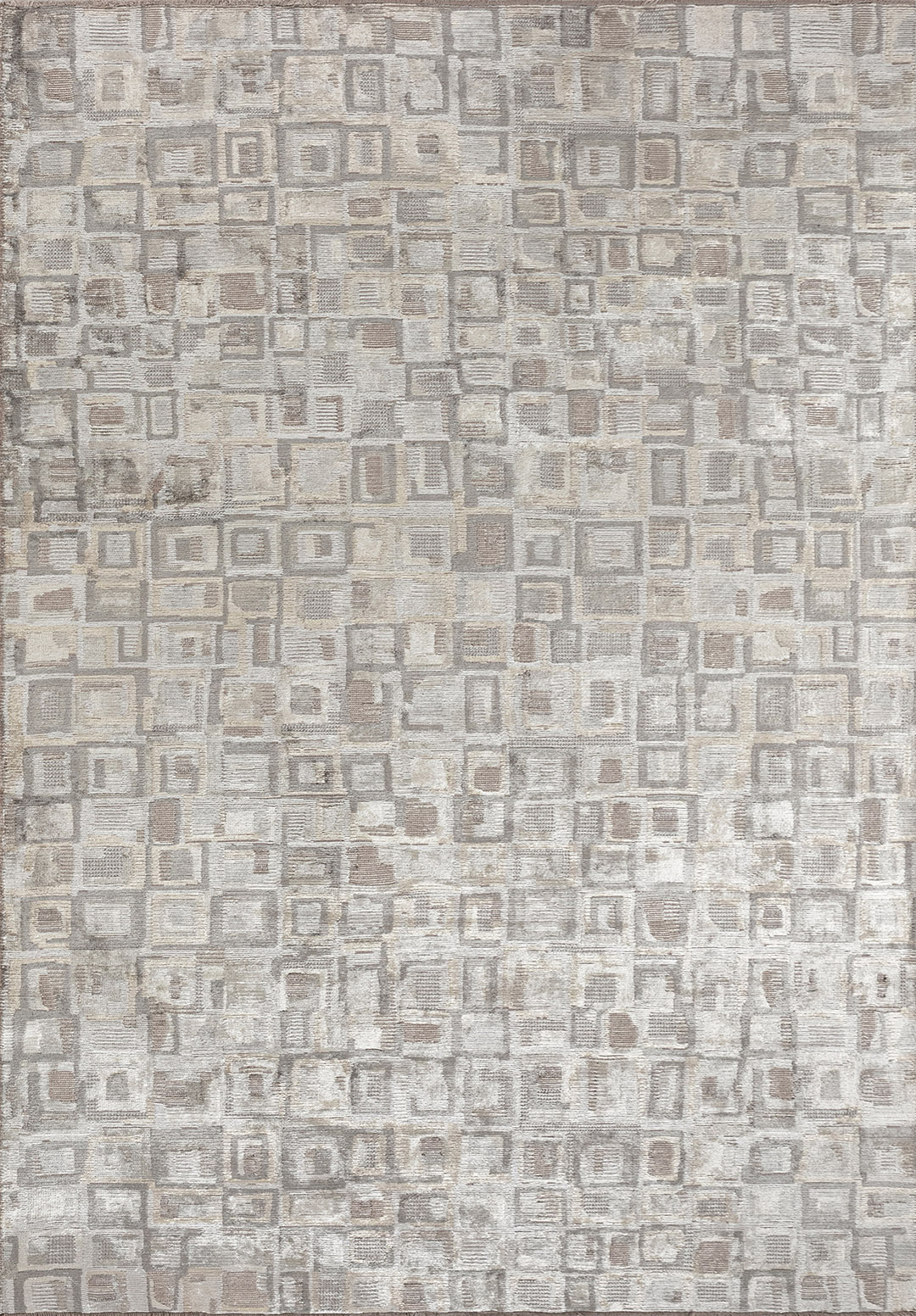 TRIBE GREY - BONE - CREAM RUG - 1