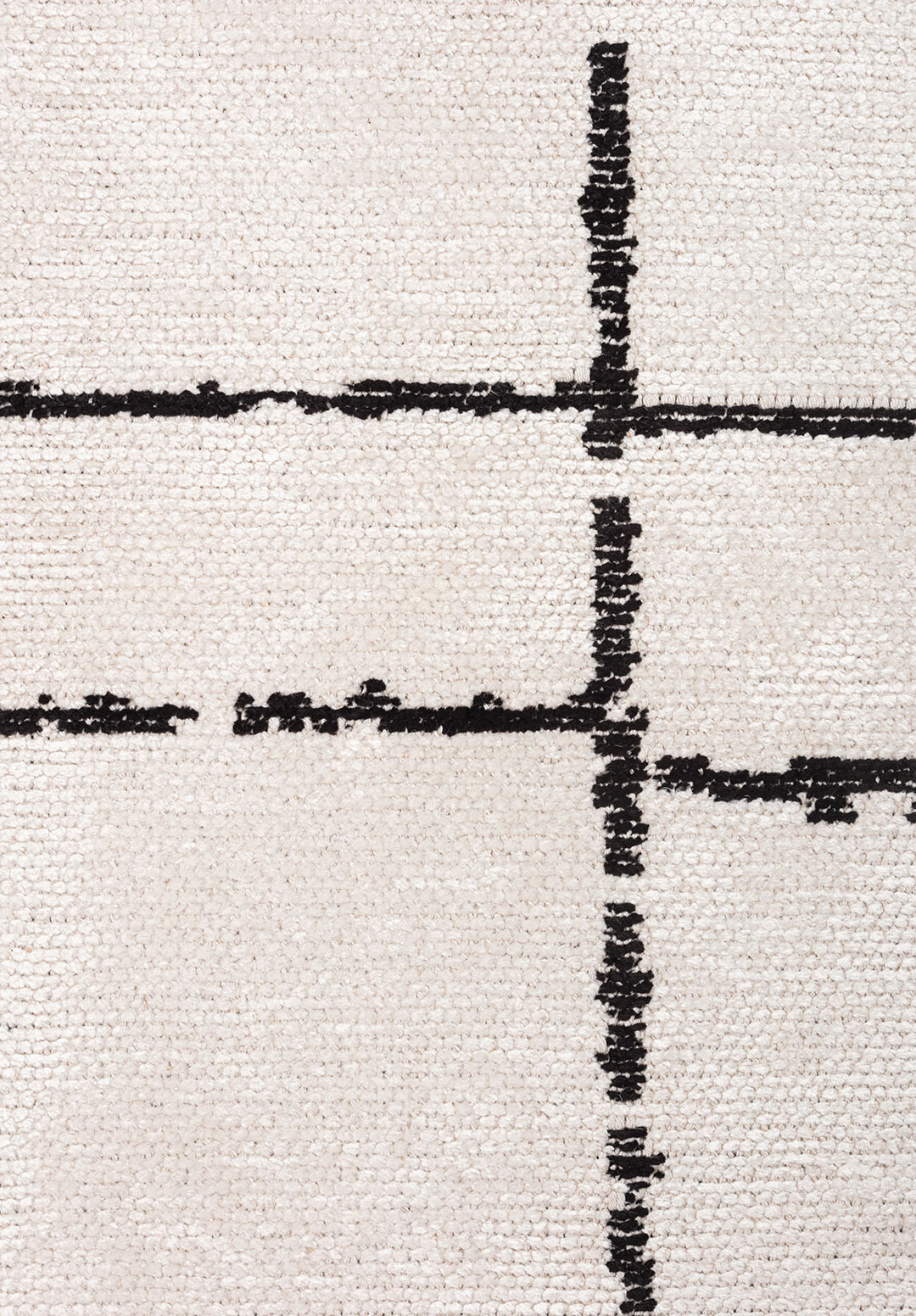 TRAIL BLACK - ECRU RUG - 5