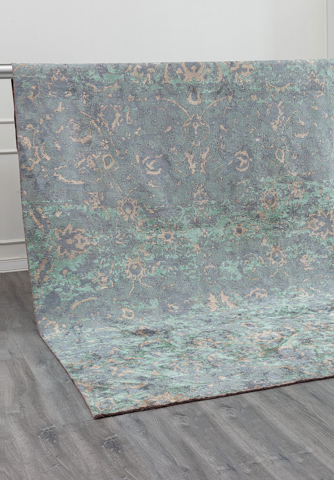 DREAM BEIGE - BLUE - RIVER GREEN RUG - 4