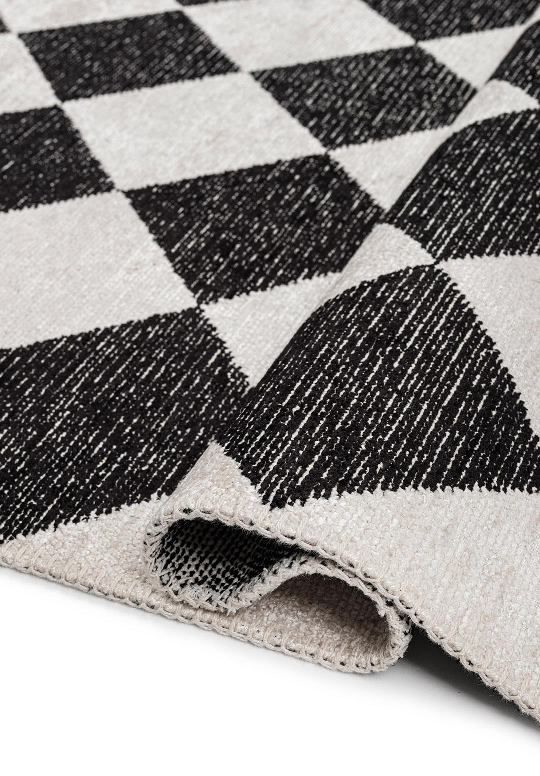 RETRO BLACK - ECRU RUG - 2