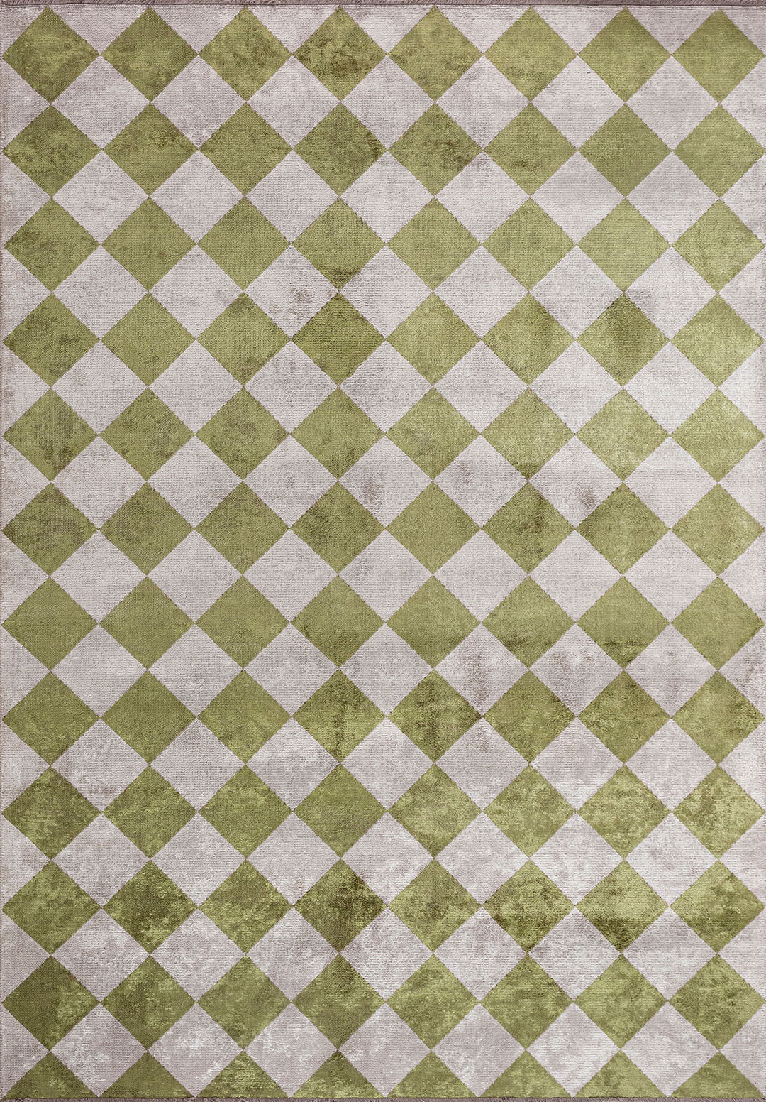 RETRO GREEN - LIGHT CREAM RUG - 1