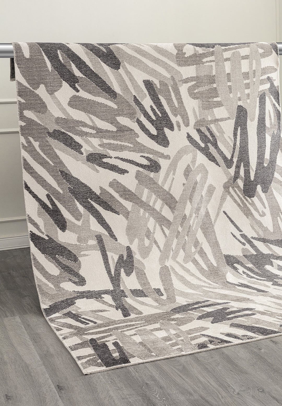 CARNIVAL CHARCOAL - DARK GREY - GREY - ECRU RUG - 4