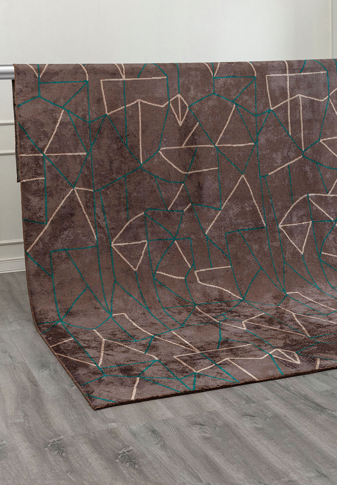 DELTA DARK TURQUOISE - AÇIK GRI - CHARCOAL RUG - 4