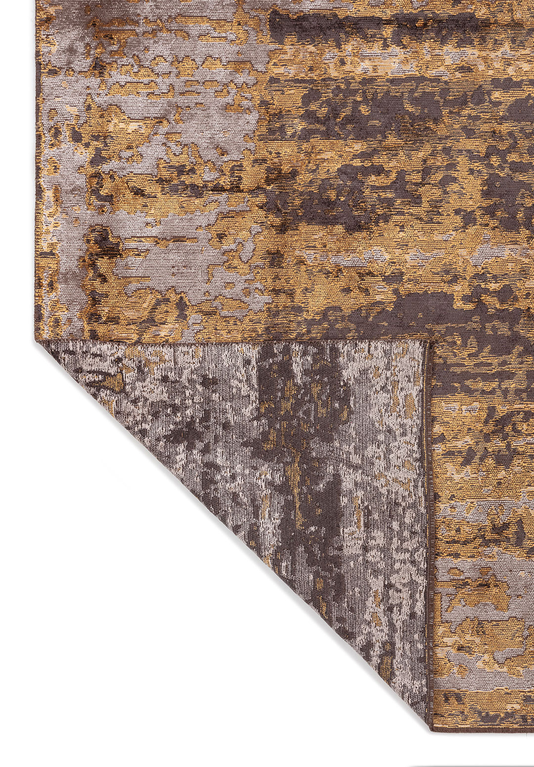NEBULA CHARCOAL - GOLD - LIGHT GREY RUG - 3