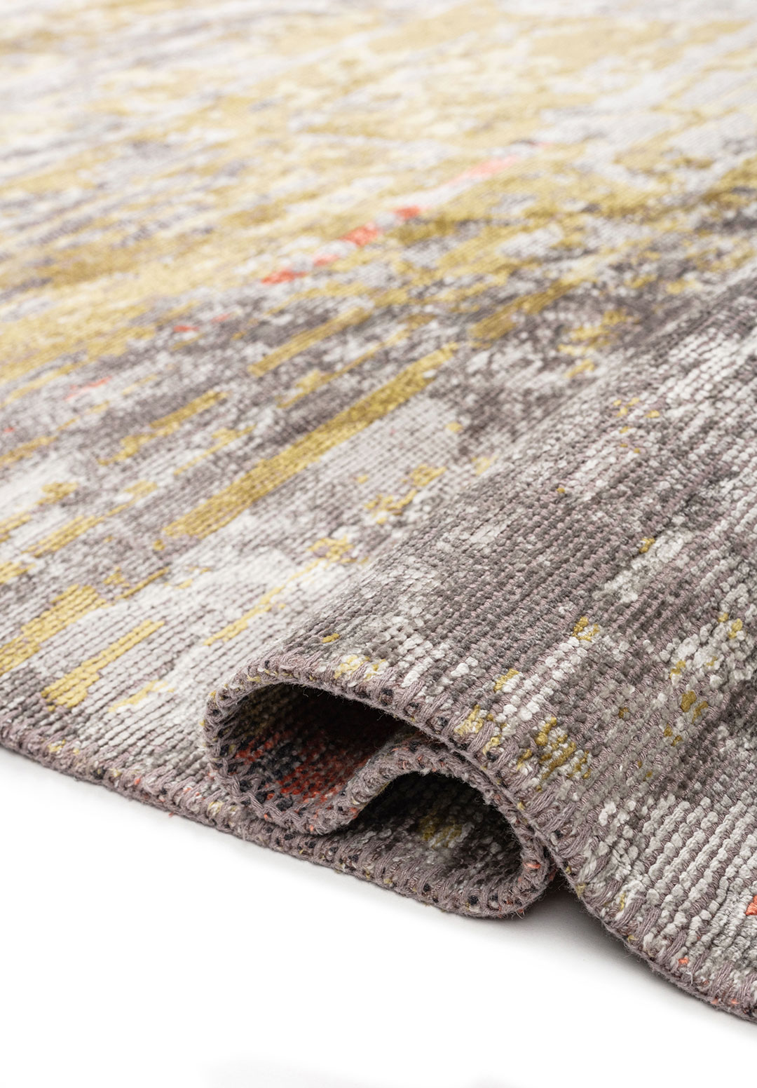 DAWN GREY - OLIVE GREEN - CORAL - BONE RUG - 2