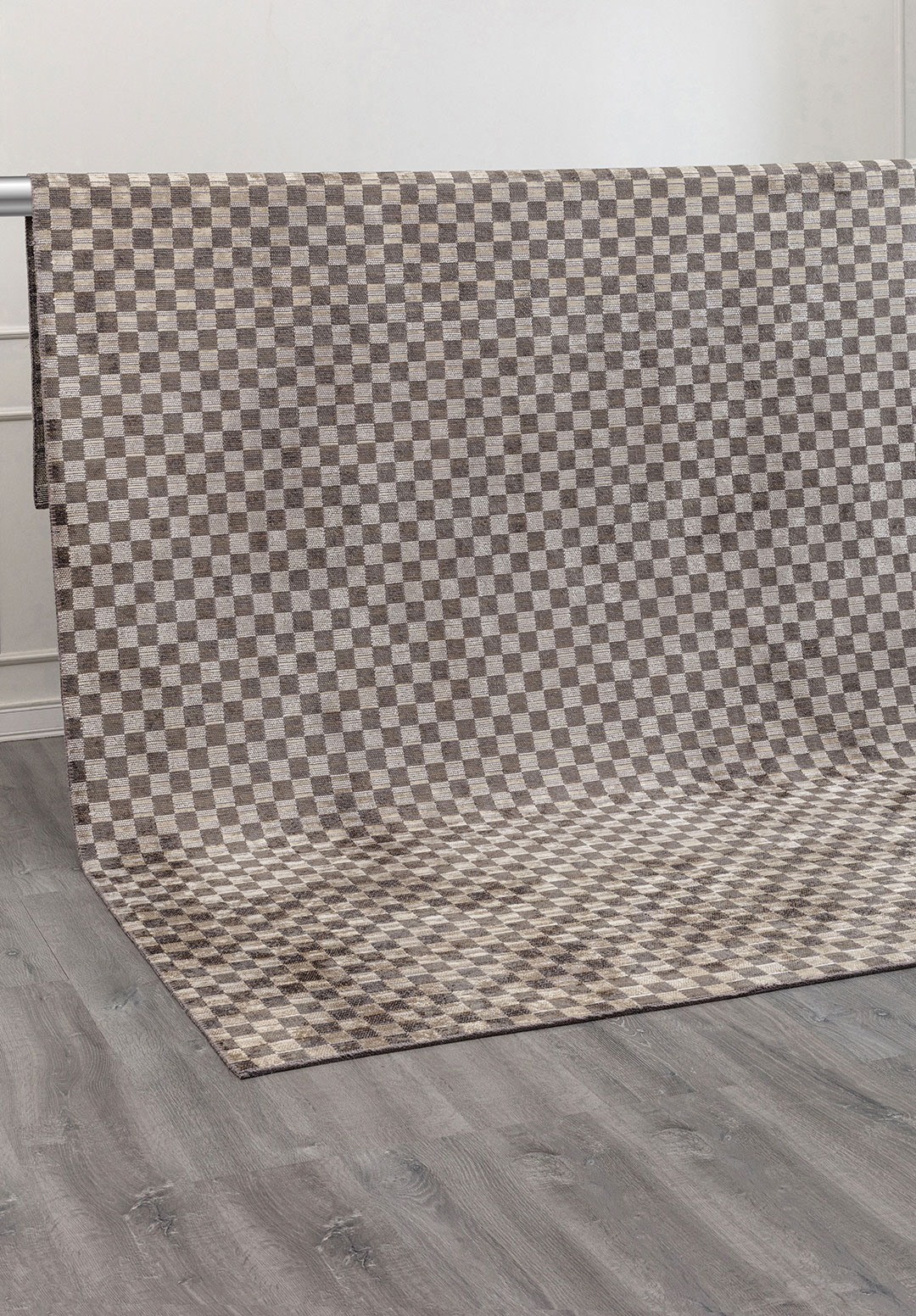 MOSAIC ANTHRACITE - KHAKI - BEIGE - BONE RUG - 4