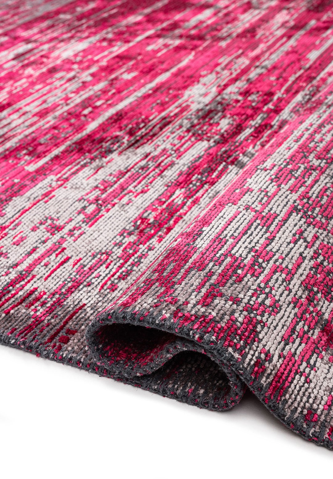 TWILIGHT LIGHT GREY - FUSCHIA - MAGENTA RUG - 2