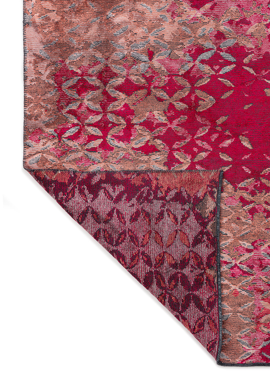 BLOOM MAGENTA - CORAL - LIGHT GREY RUG - 3