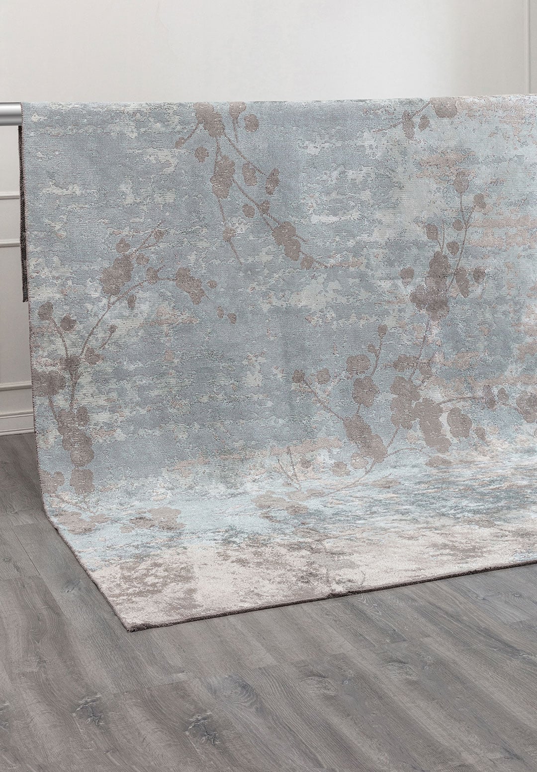 BLOSSOM GREY - ICE BLUE - LIGHT CREAM RUG - 4