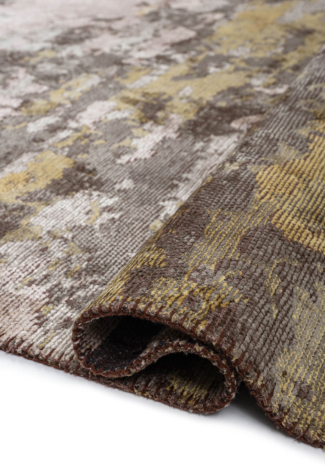 MEADOW ANTHRACITE - FOREST GREEN - OLIVE GREEN - KHAKI - CREAM RUG - 2
