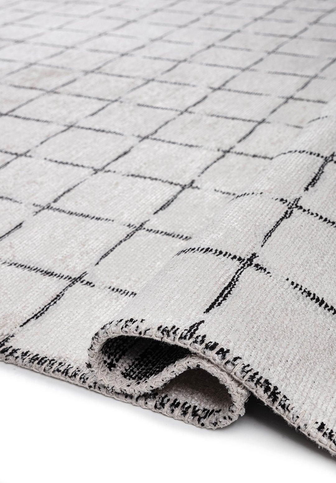 EQUINOX BLACK - LIGHT GREY - ECRU RUG - 2